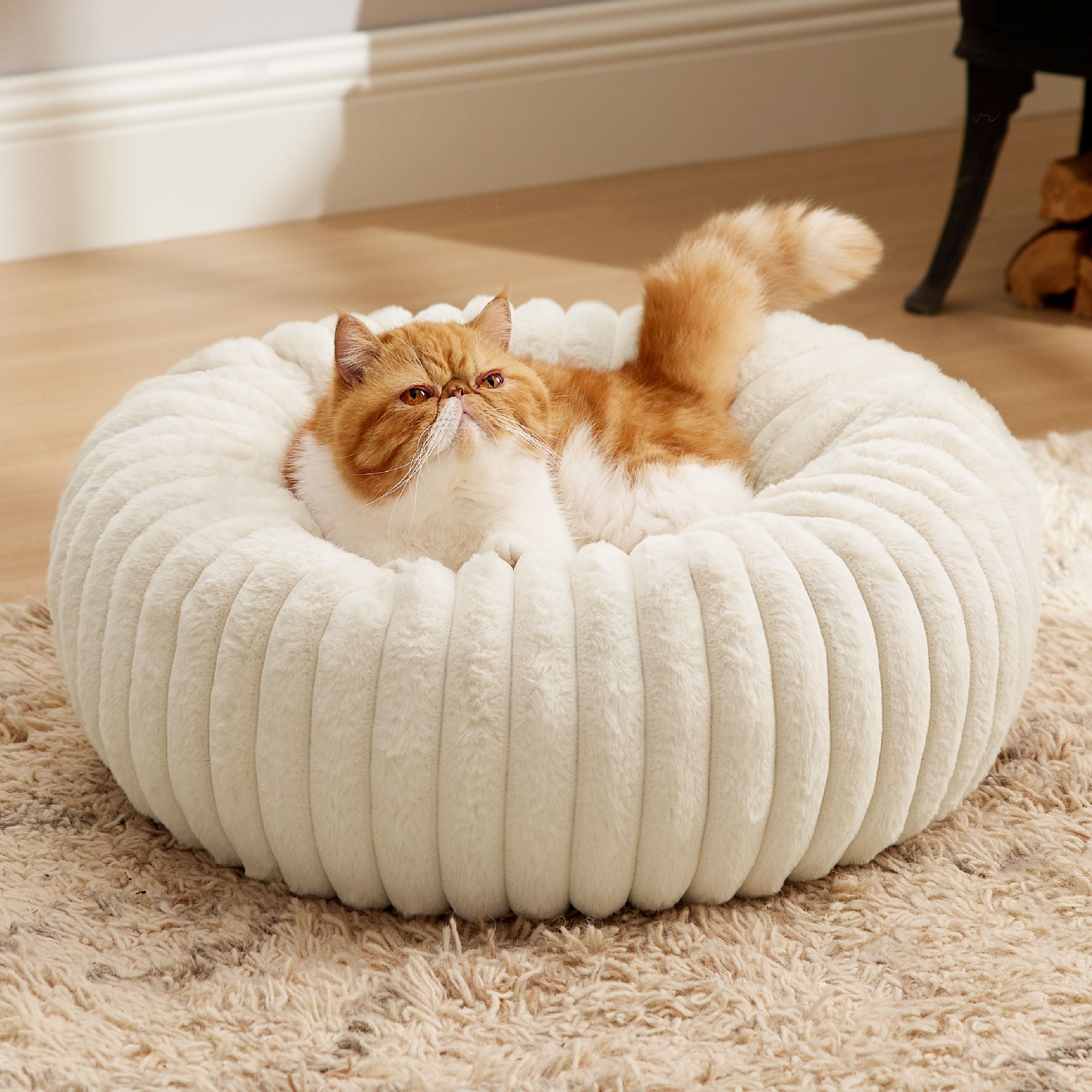 Corduroy Round Pet Bed