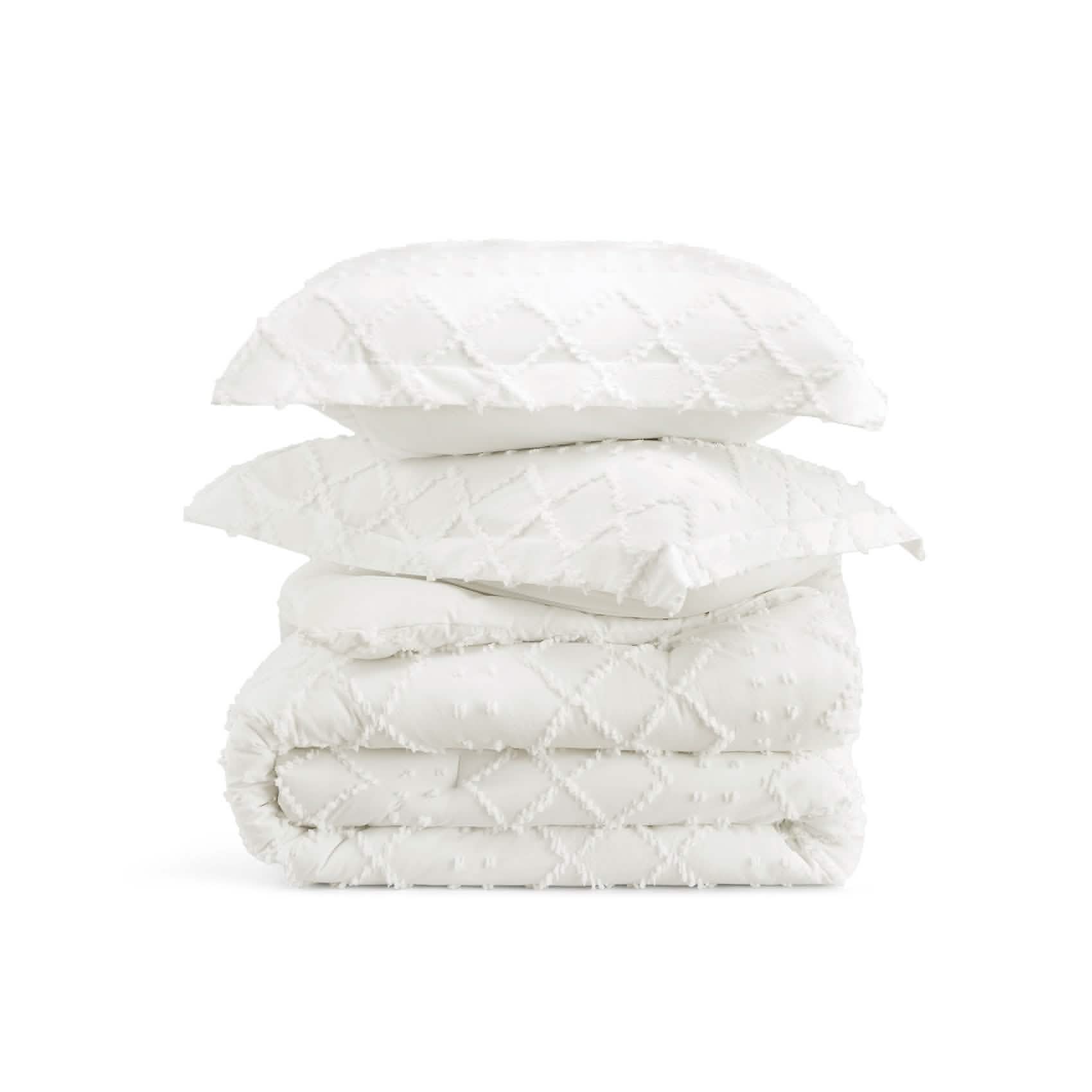 Tufted Embroidery Comforter Set