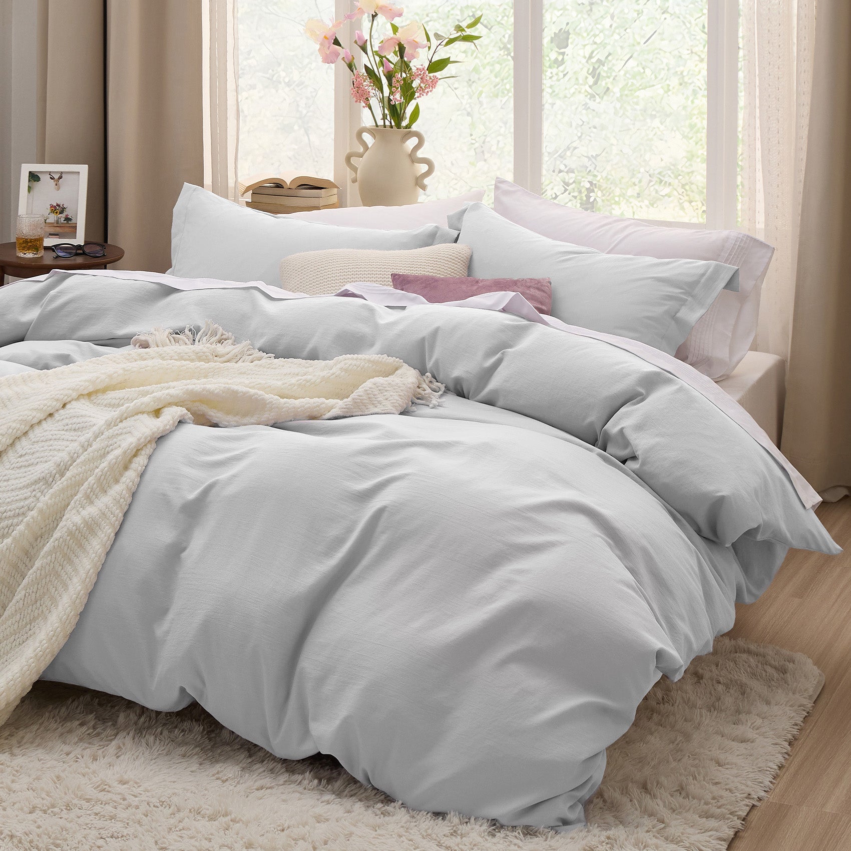 Ultra Soft Hypoallergenic Microfiber Duvet Cover Set