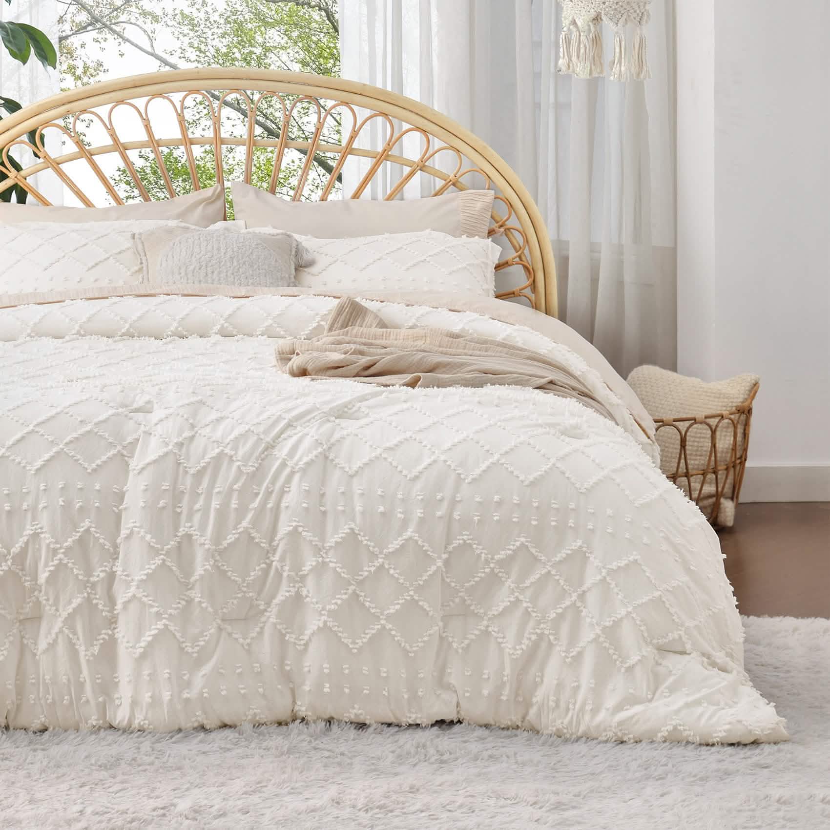 GentleSoft™ Tufted Embroidery Comforter Set