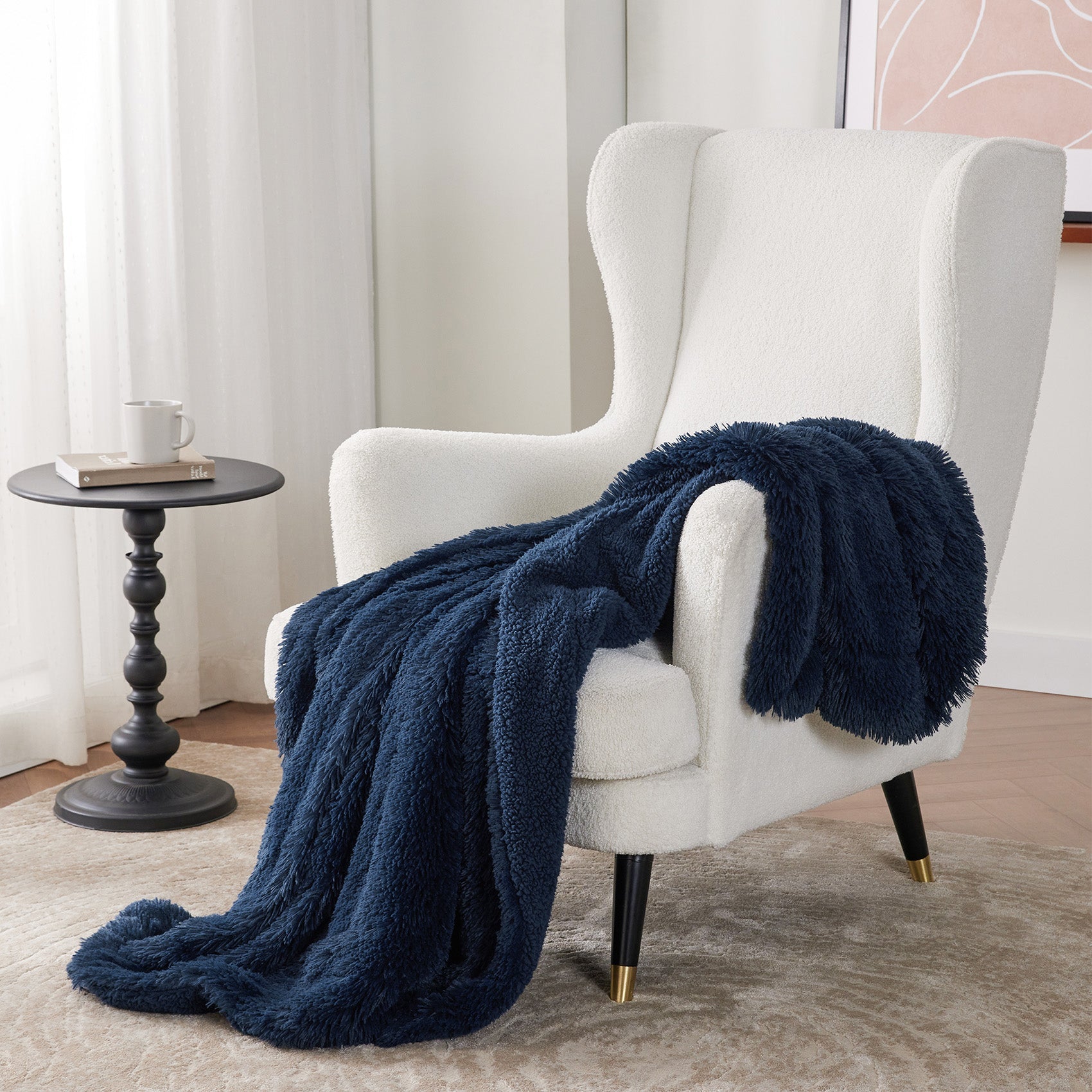Fuzzy Faux Fur Blanket