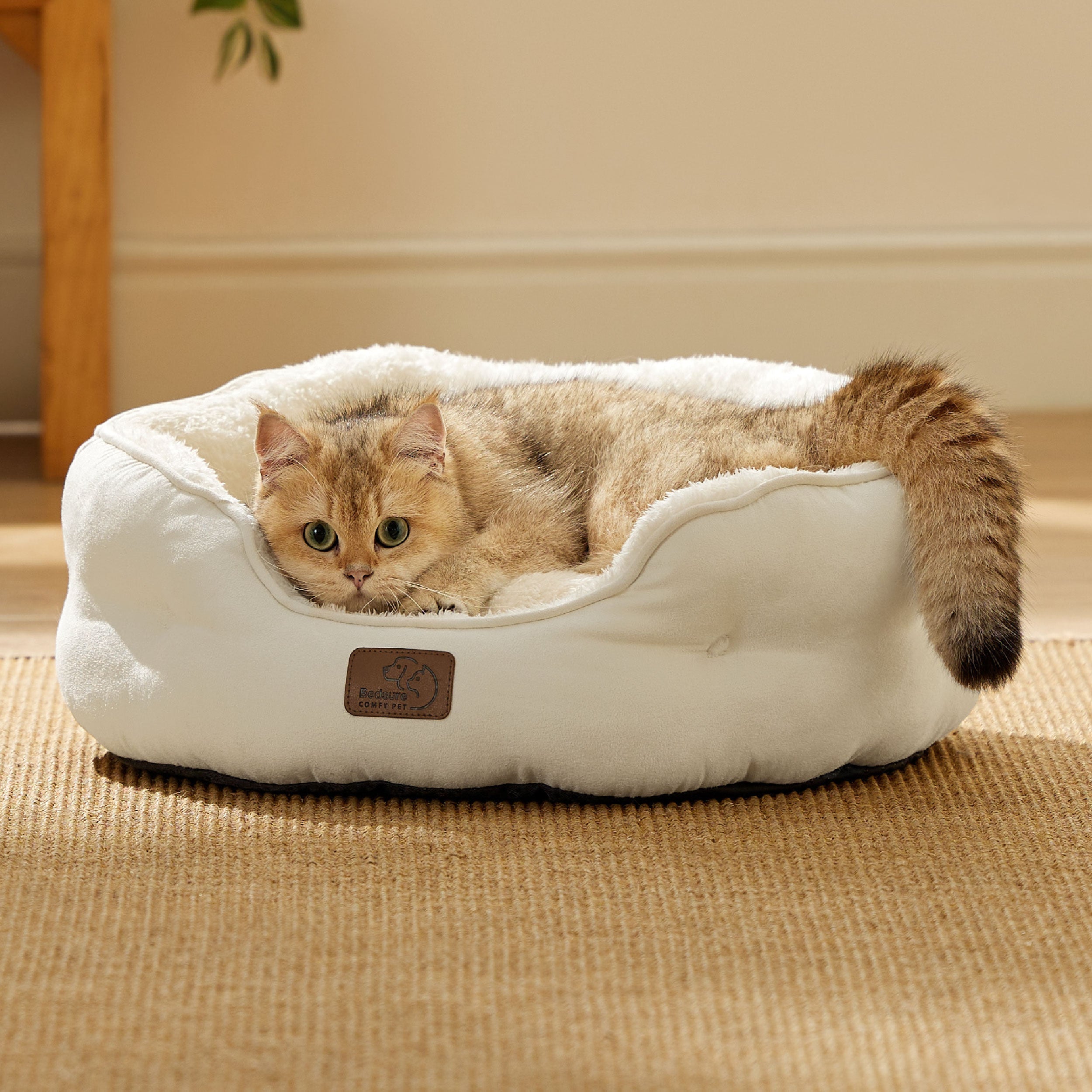 Solid Round Pet Bed