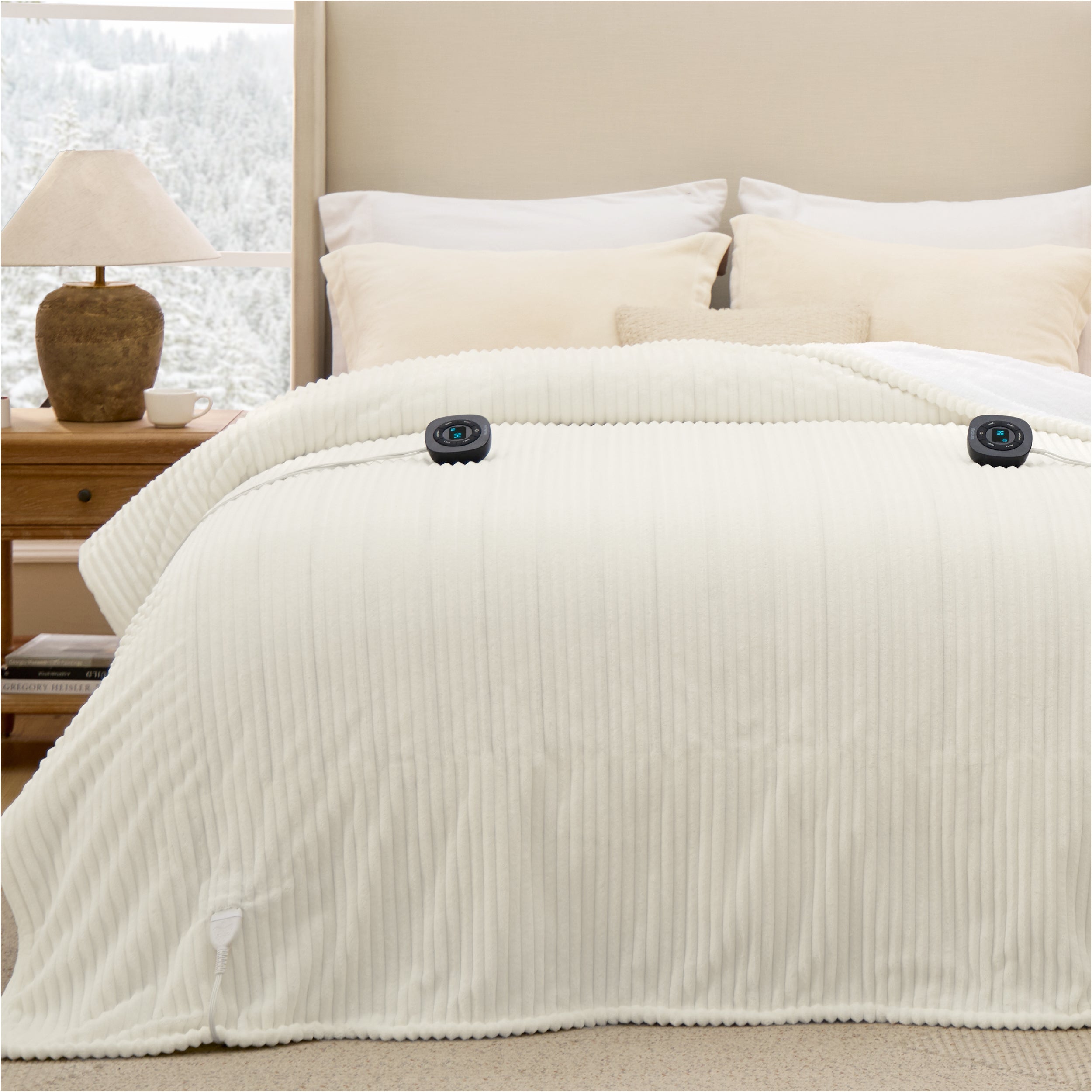 GentleSoft® Ribbed Heated Blanket