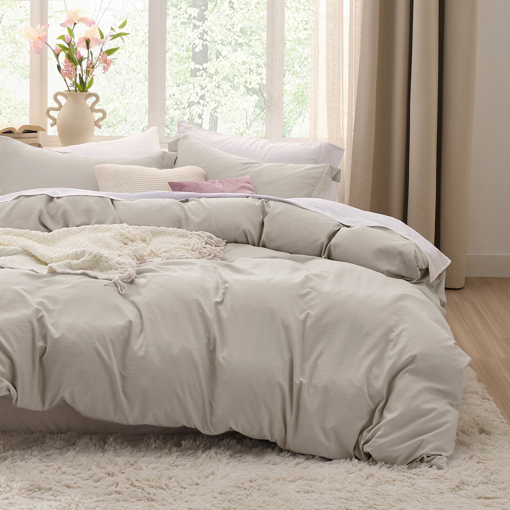 Ultra Soft Hypoallergenic Microfiber Duvet Cover Set