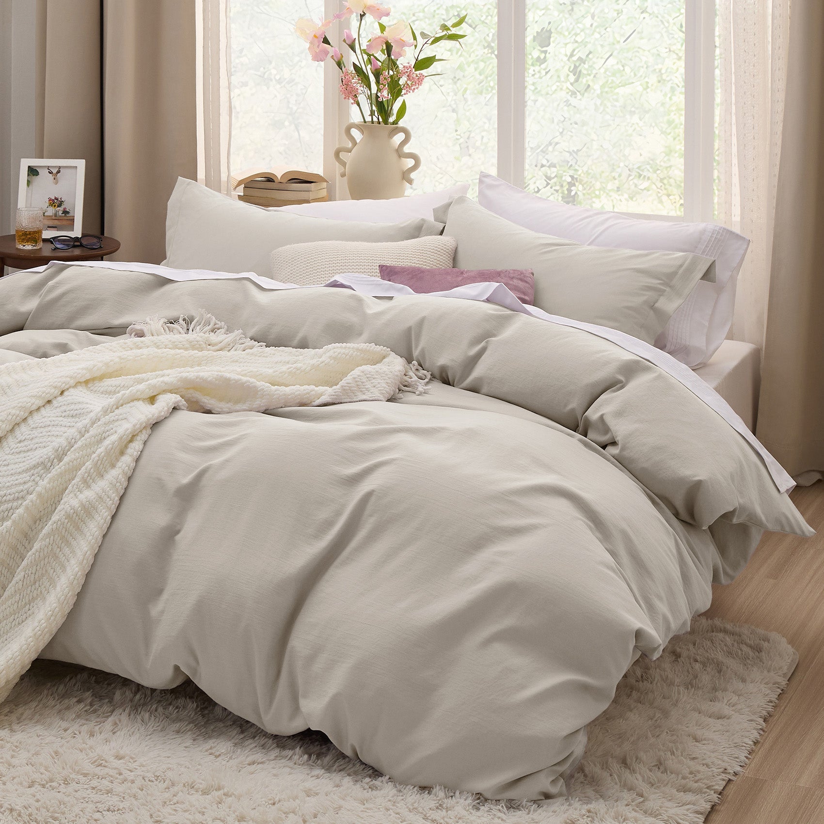 Ultra Soft Hypoallergenic Microfiber Duvet Cover Set