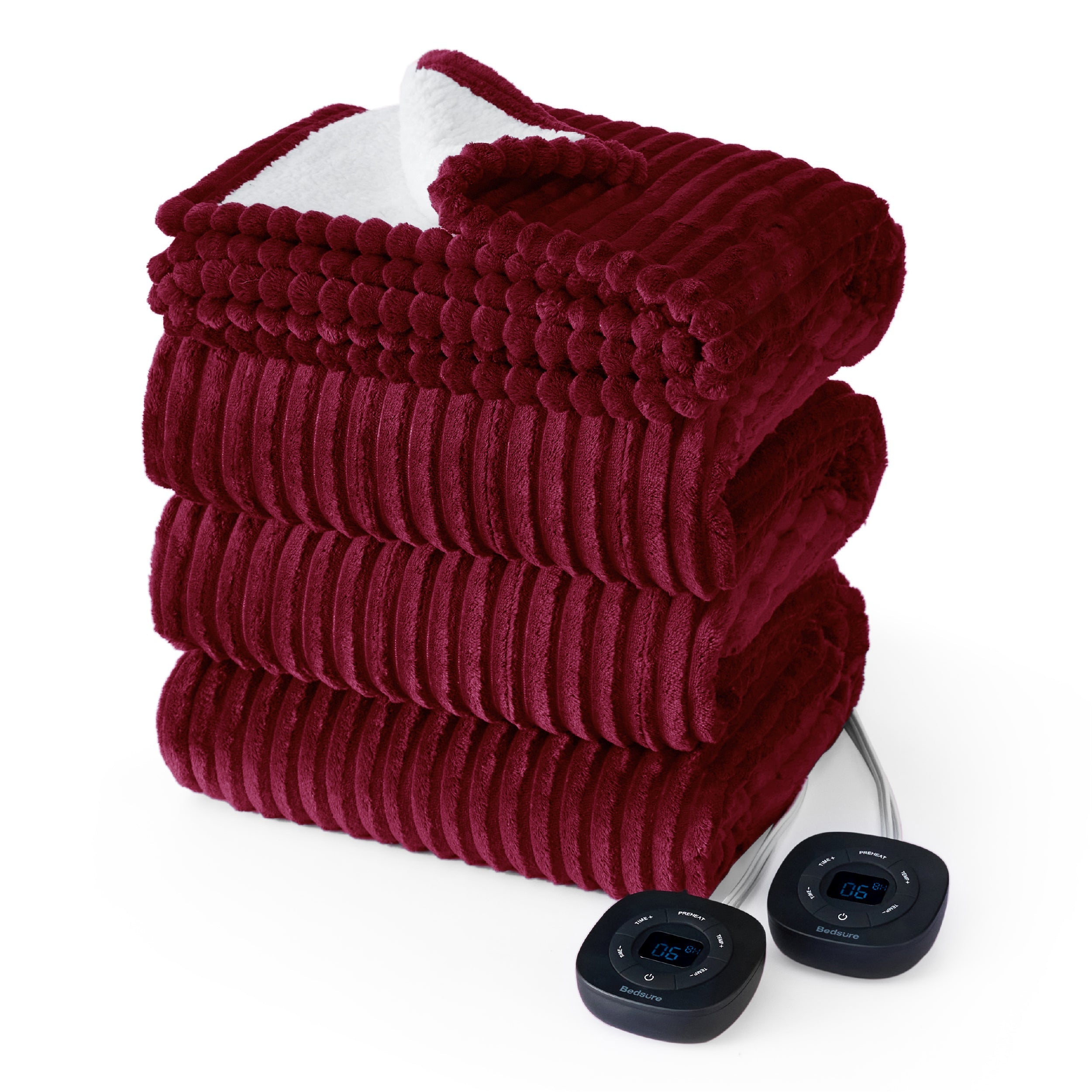 GentleSoft® Ribbed Heated Blanket