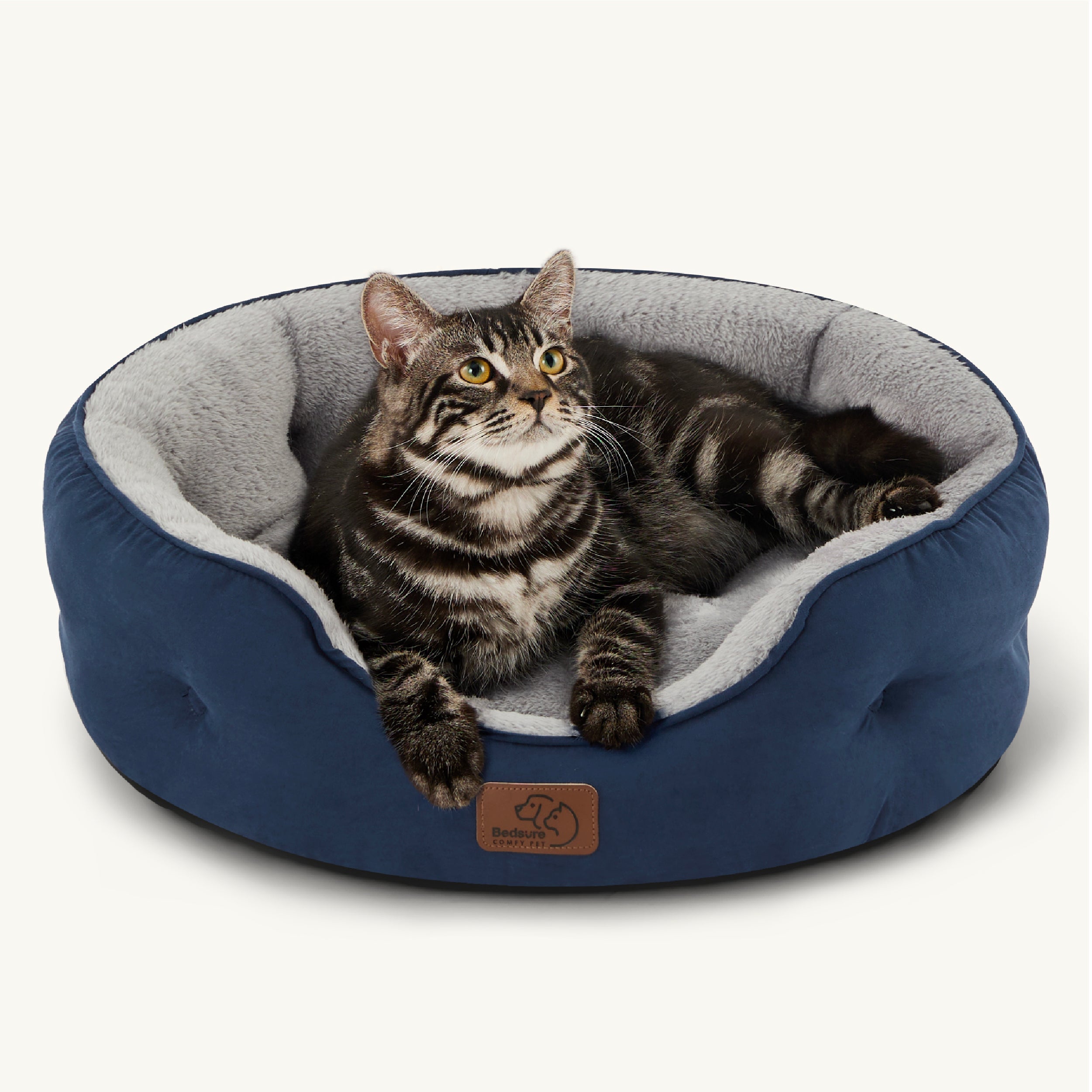 Solid Round Pet Bed