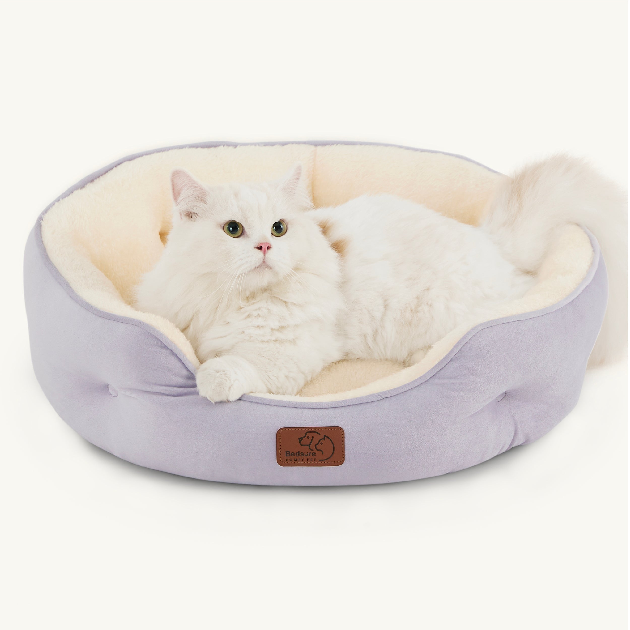 Solid Round Pet Bed