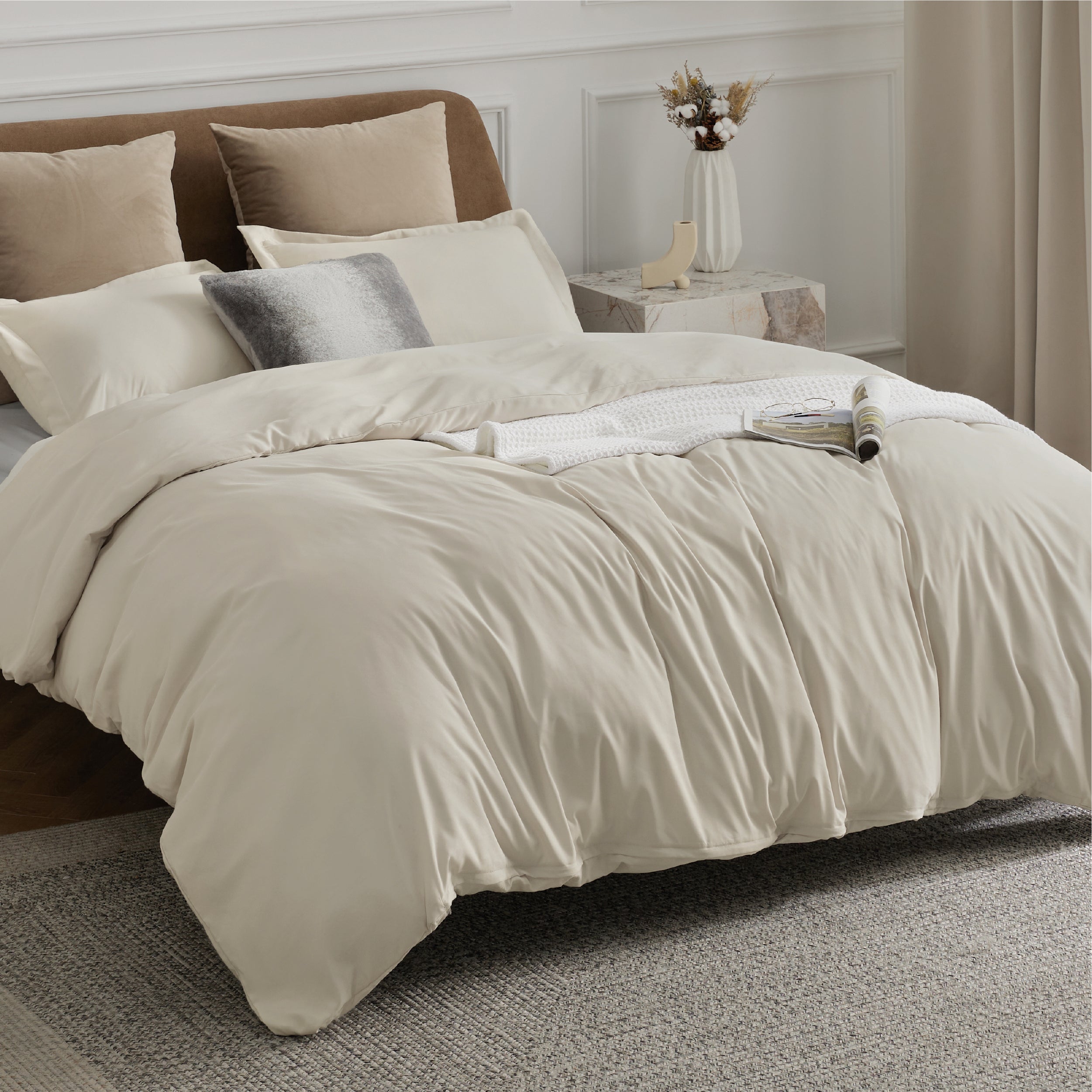 Brushed Microfiber Duvet Cover Set
