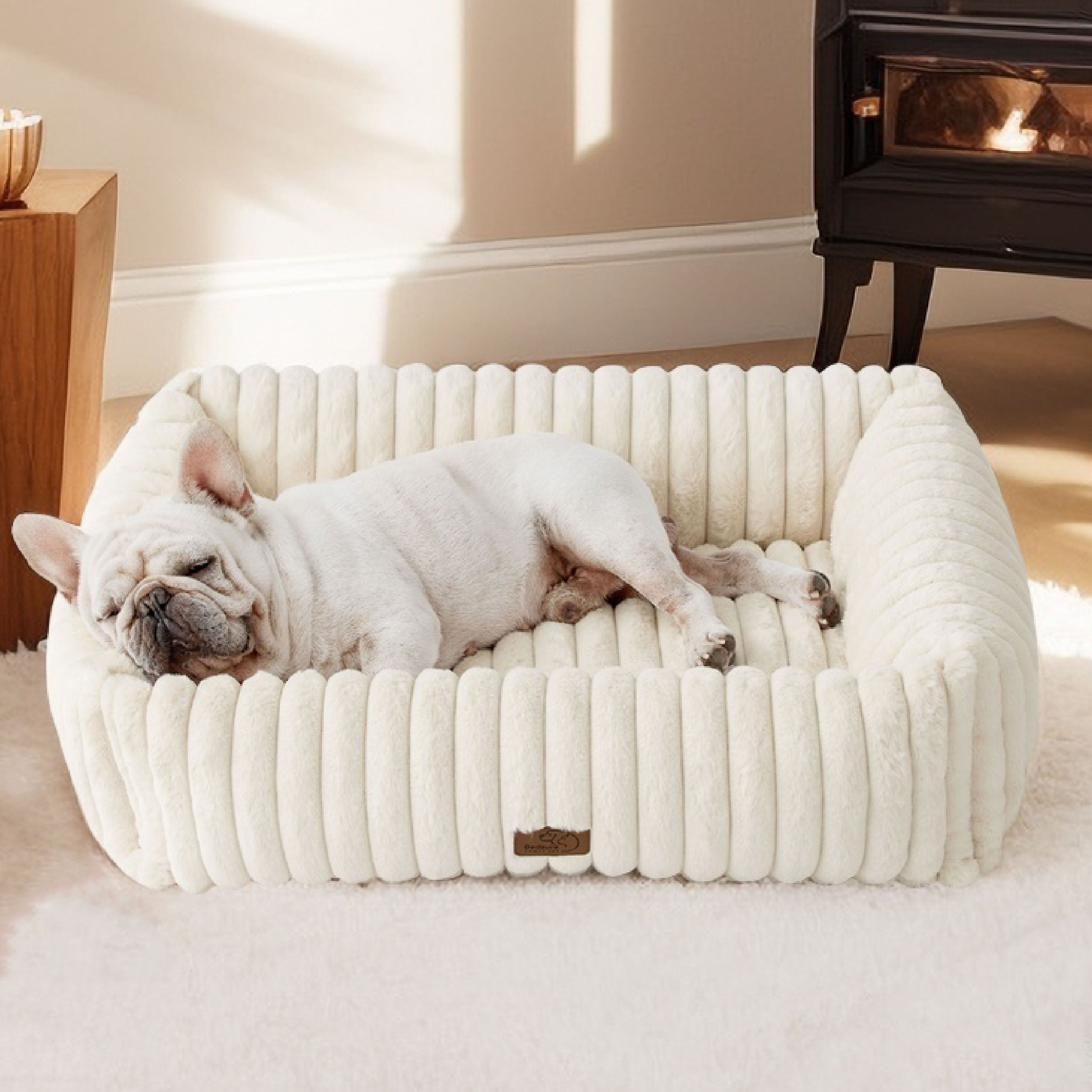 Corduroy Fleece Pet Bed