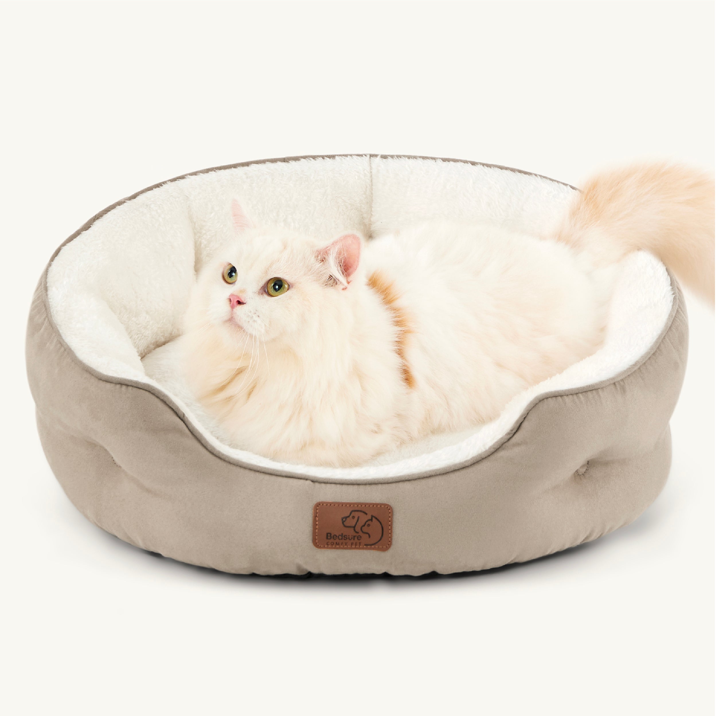 Solid Round Pet Bed