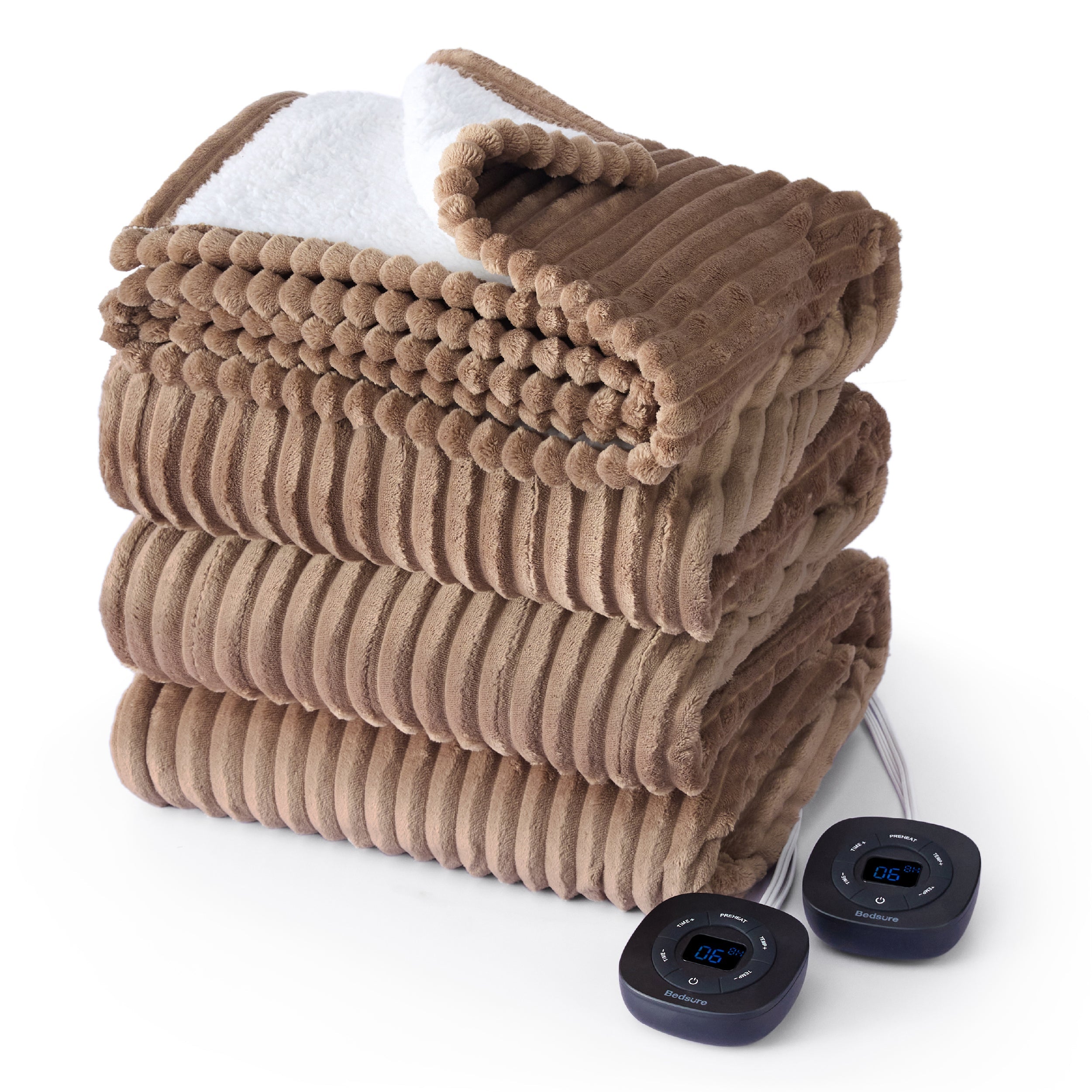 GentleSoft® Ribbed Heated Blanket