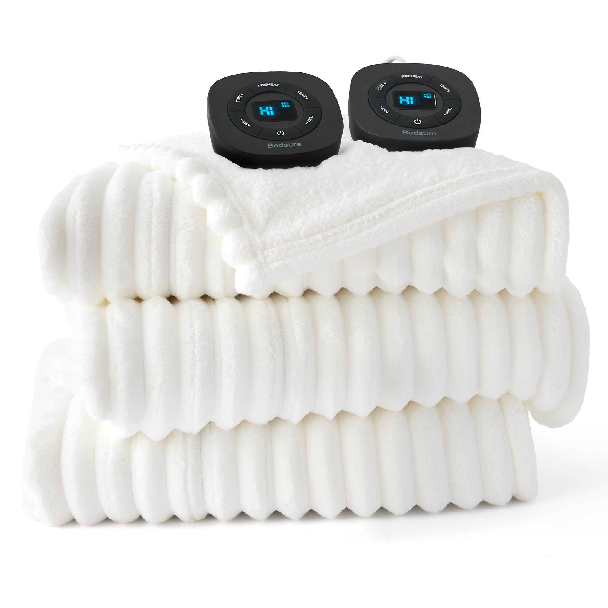 GentleSoft® Ribbed Heated Blanket