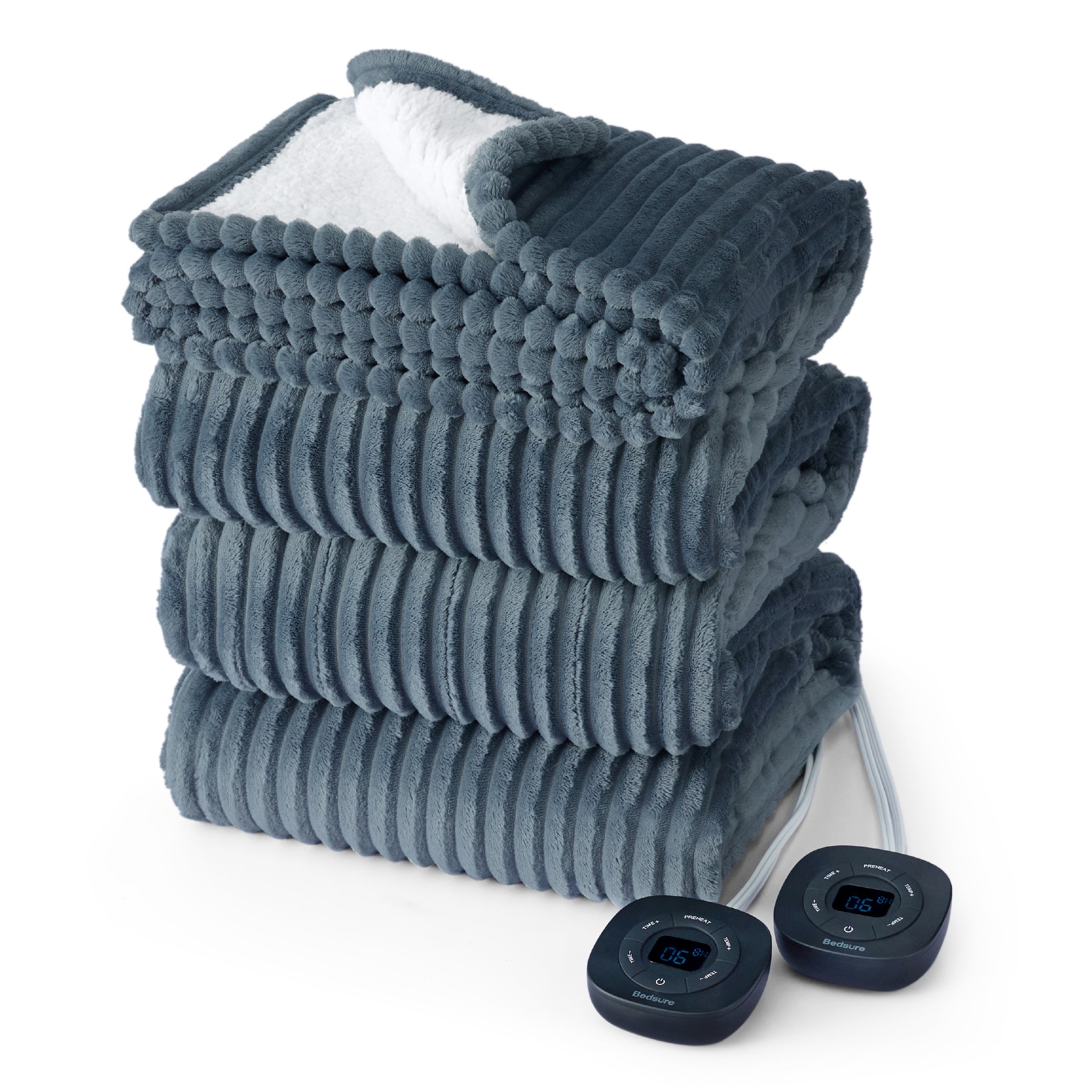 GentleSoft® Ribbed Heated Blanket