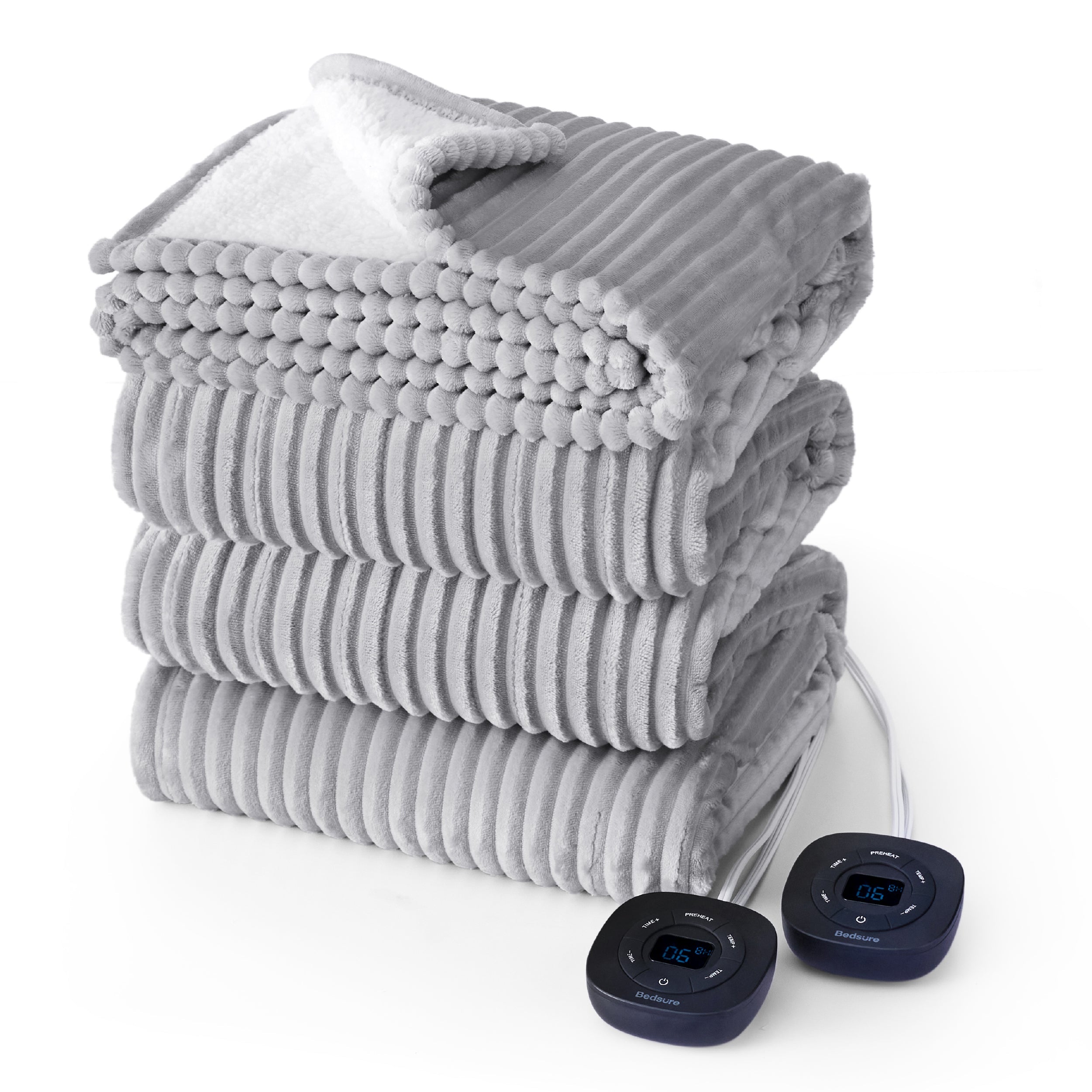 GentleSoft® Ribbed Heated Blanket