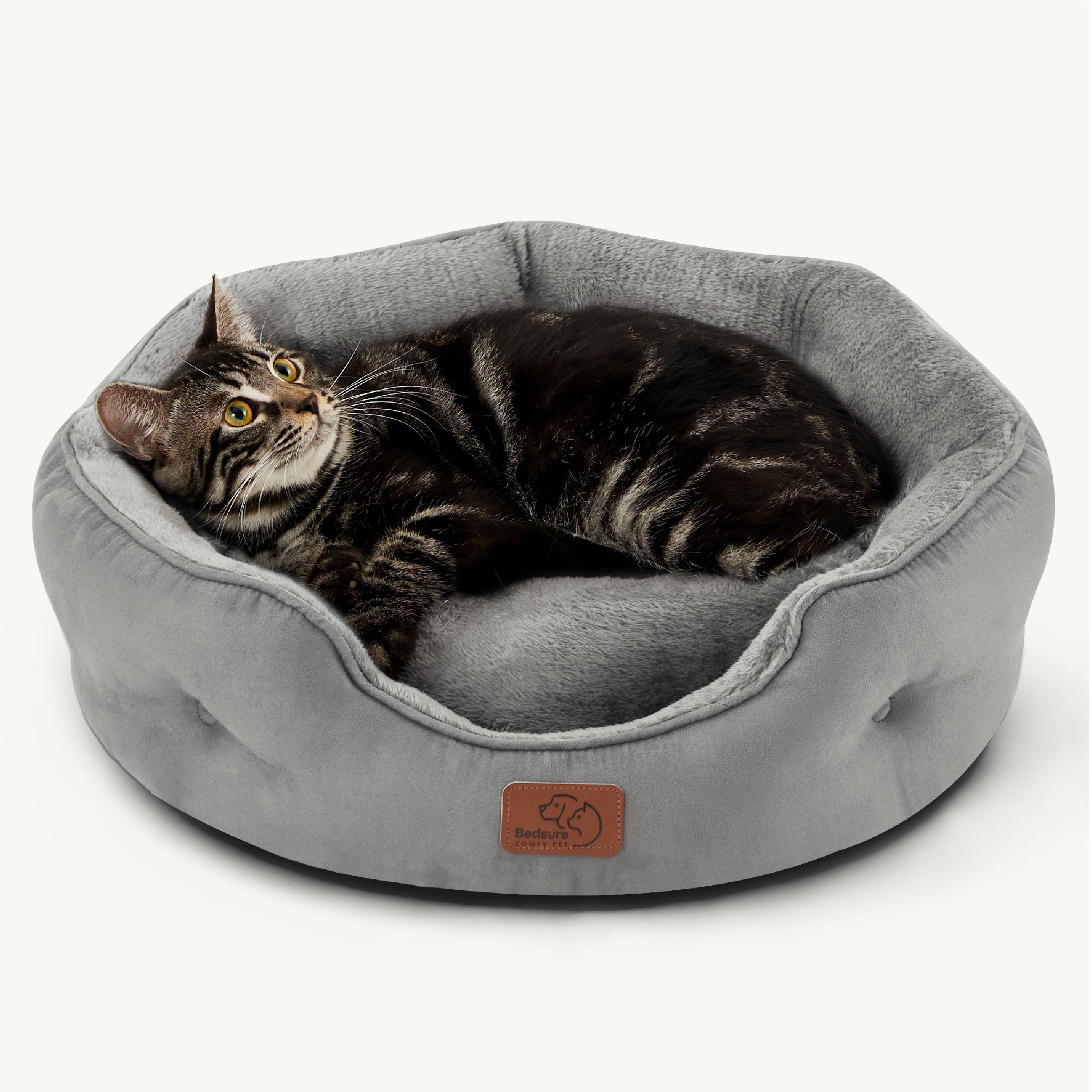 Solid Round Pet Bed