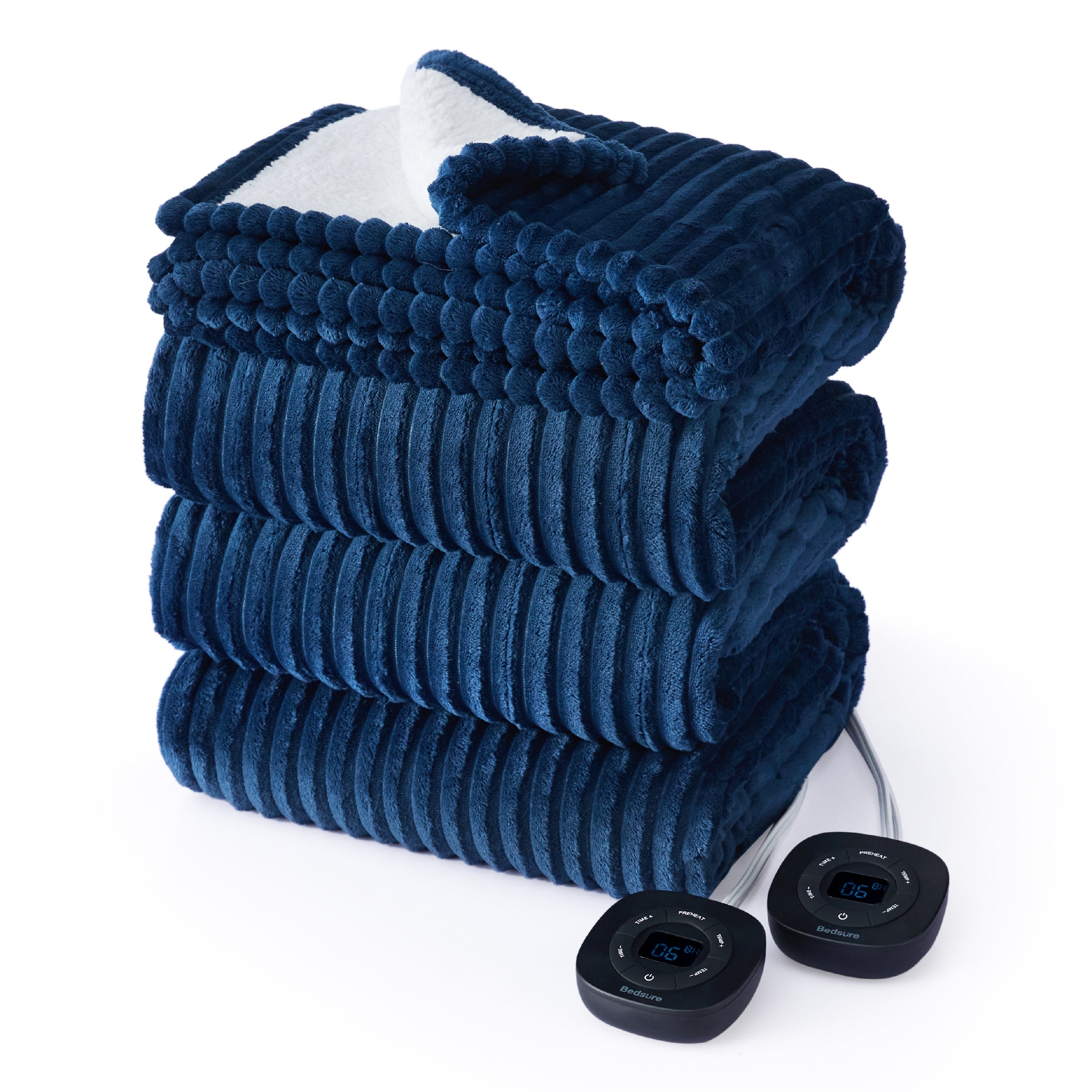 GentleSoft® Ribbed Heated Blanket