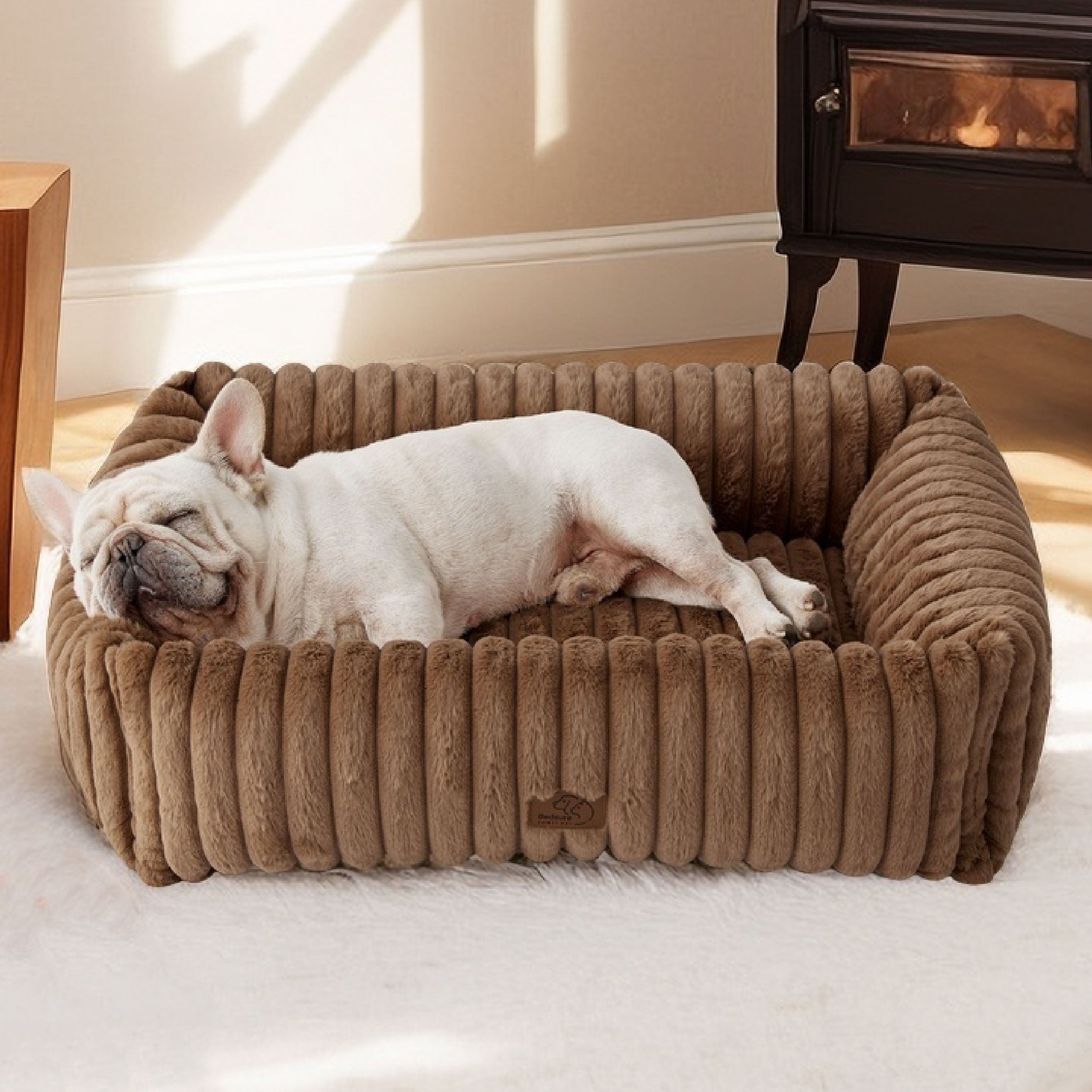 Corduroy Fleece Pet Bed