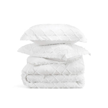 Tufted Embroidery Comforter Set