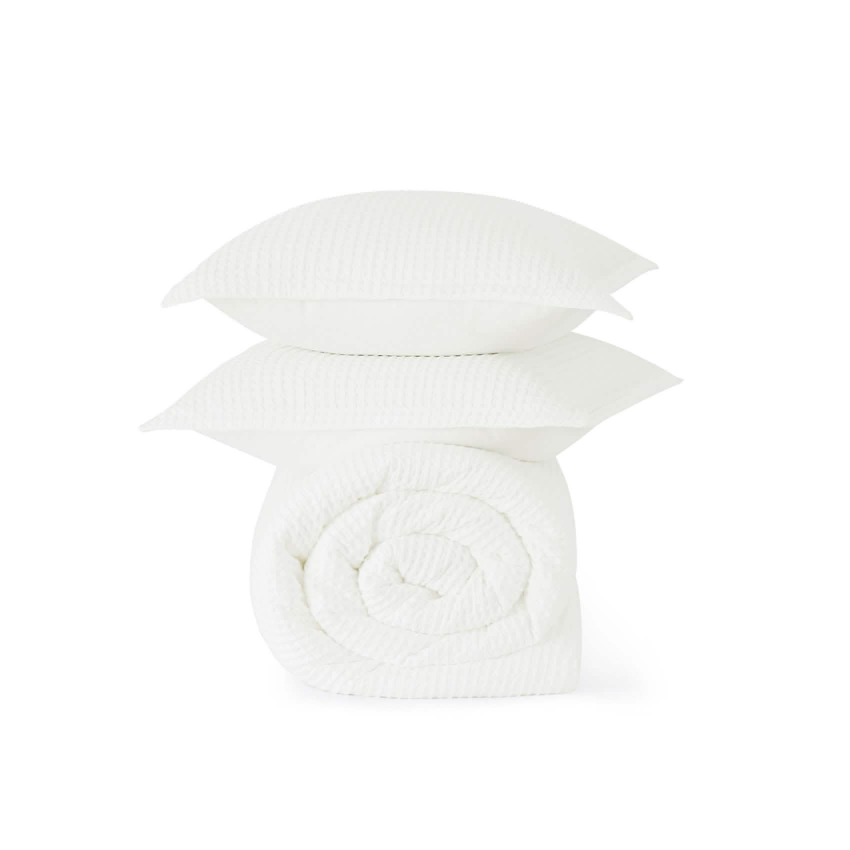 GentleSoft™ Cotton Waffle Weave Comforter Set