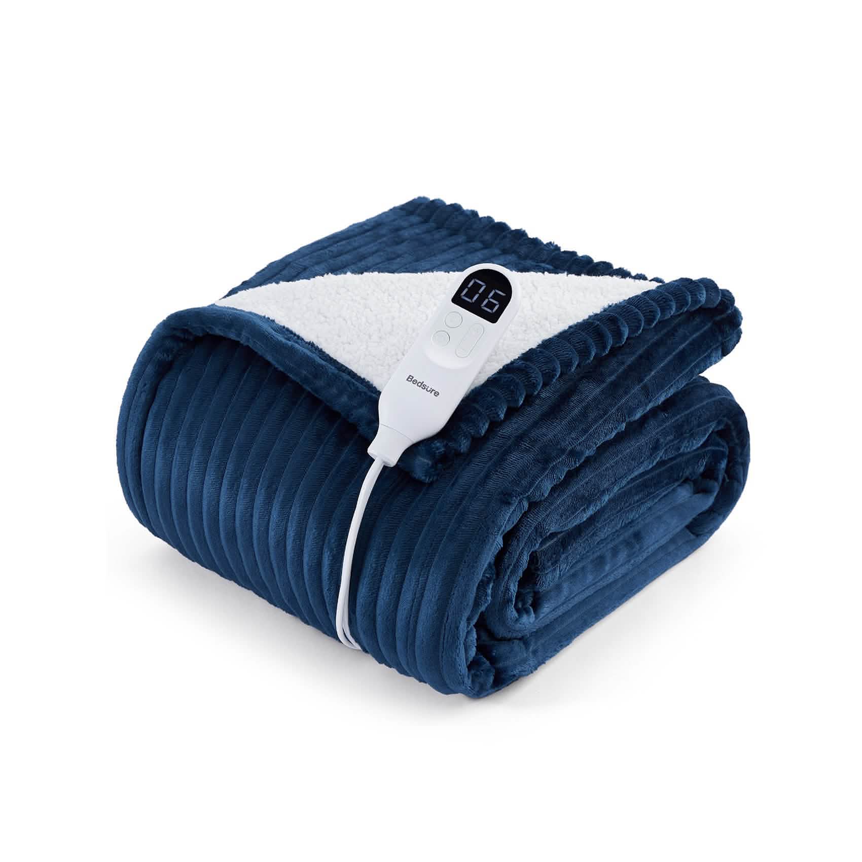 GentleSoft™ Ribbed Flannel Heated Blanket