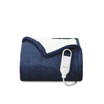 Solid Flannel Heated Blanket
