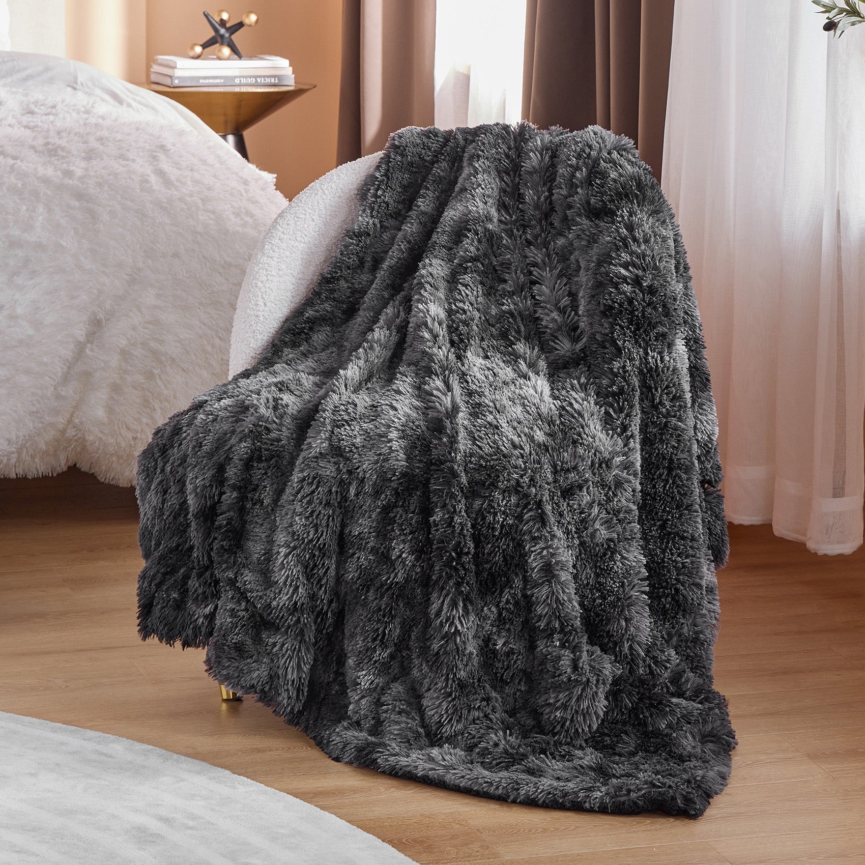 Fuzzy Faux Fur Blanket