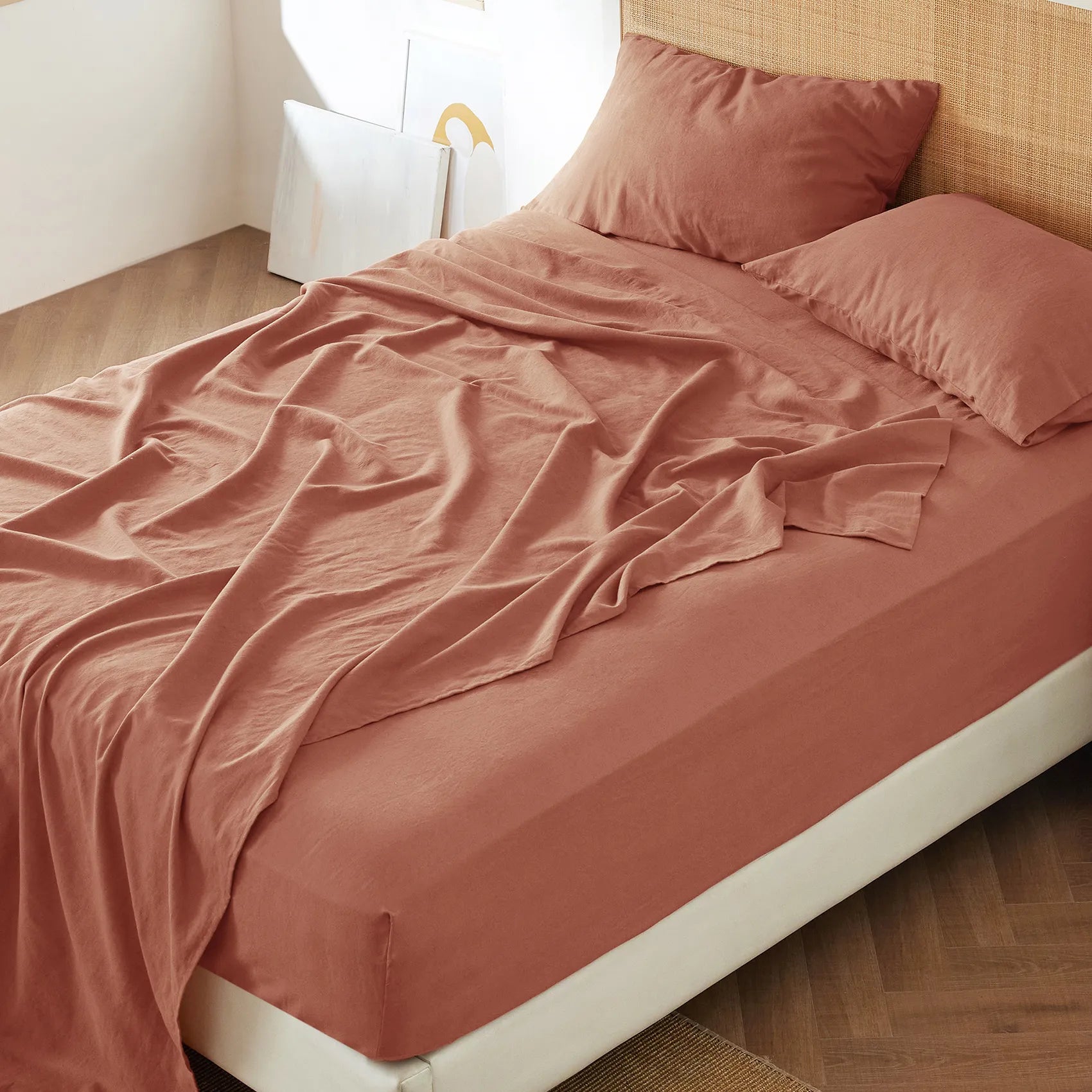 GentleSoft® Cotton-Linen Blend Sheet Set