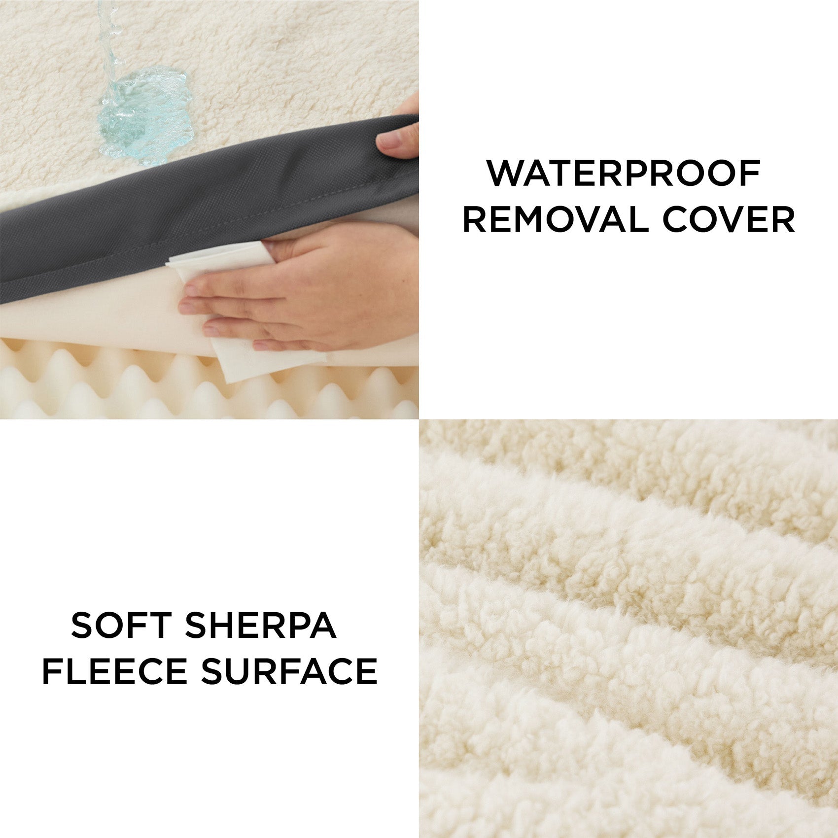 Large Orthopedic Washable Dog Bed