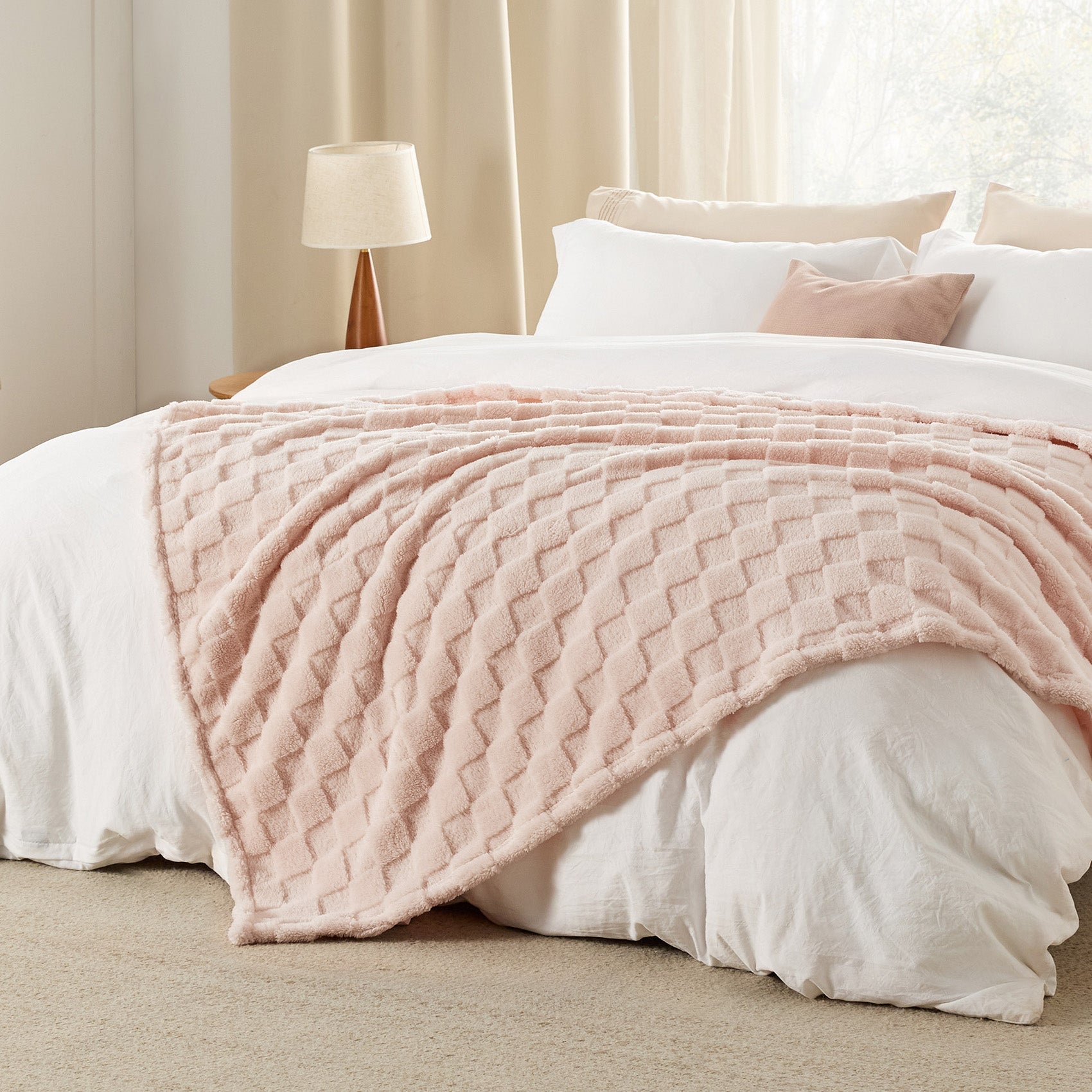 Jacquard Shaggy Sherpa Blanket