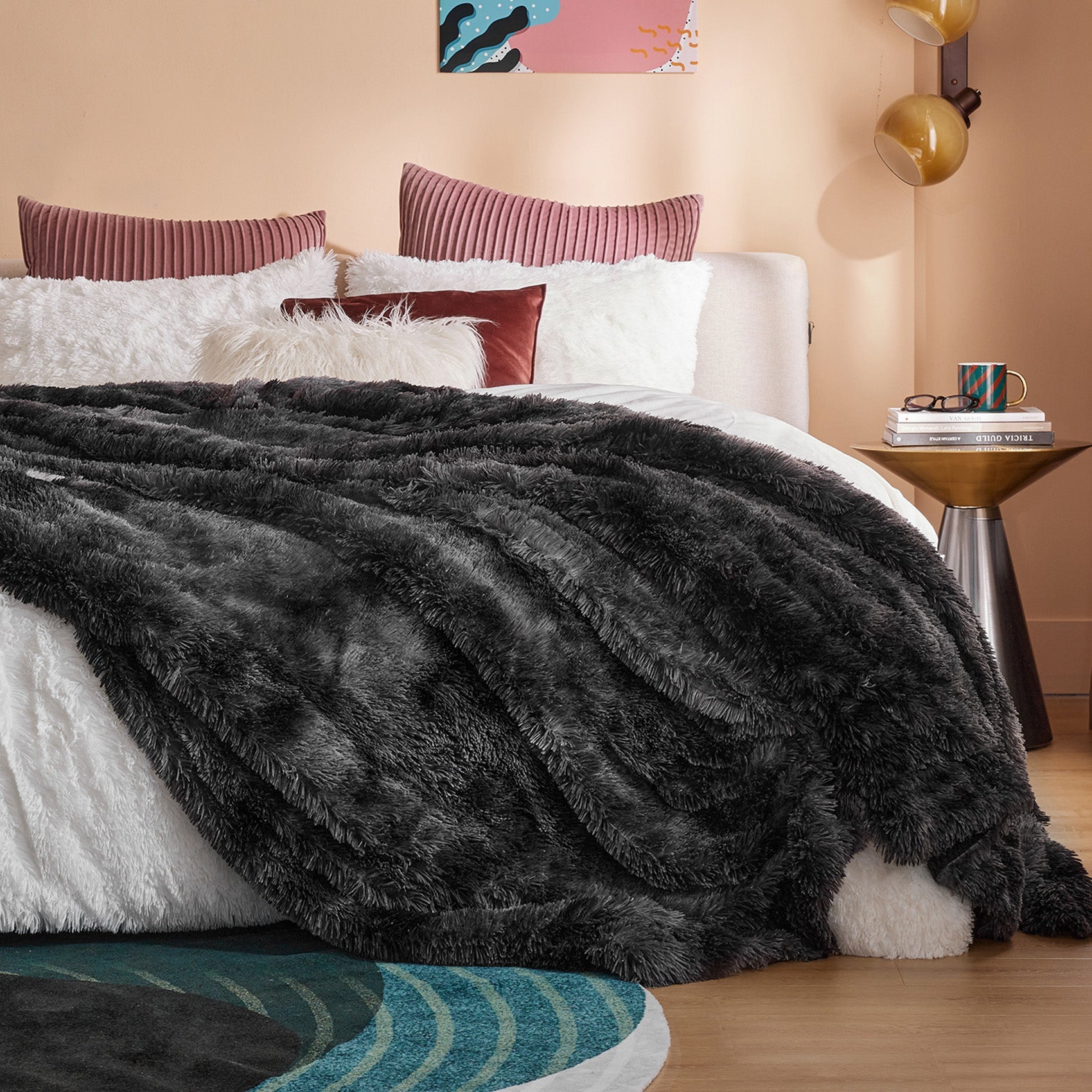 Fuzzy Faux Fur Blanket