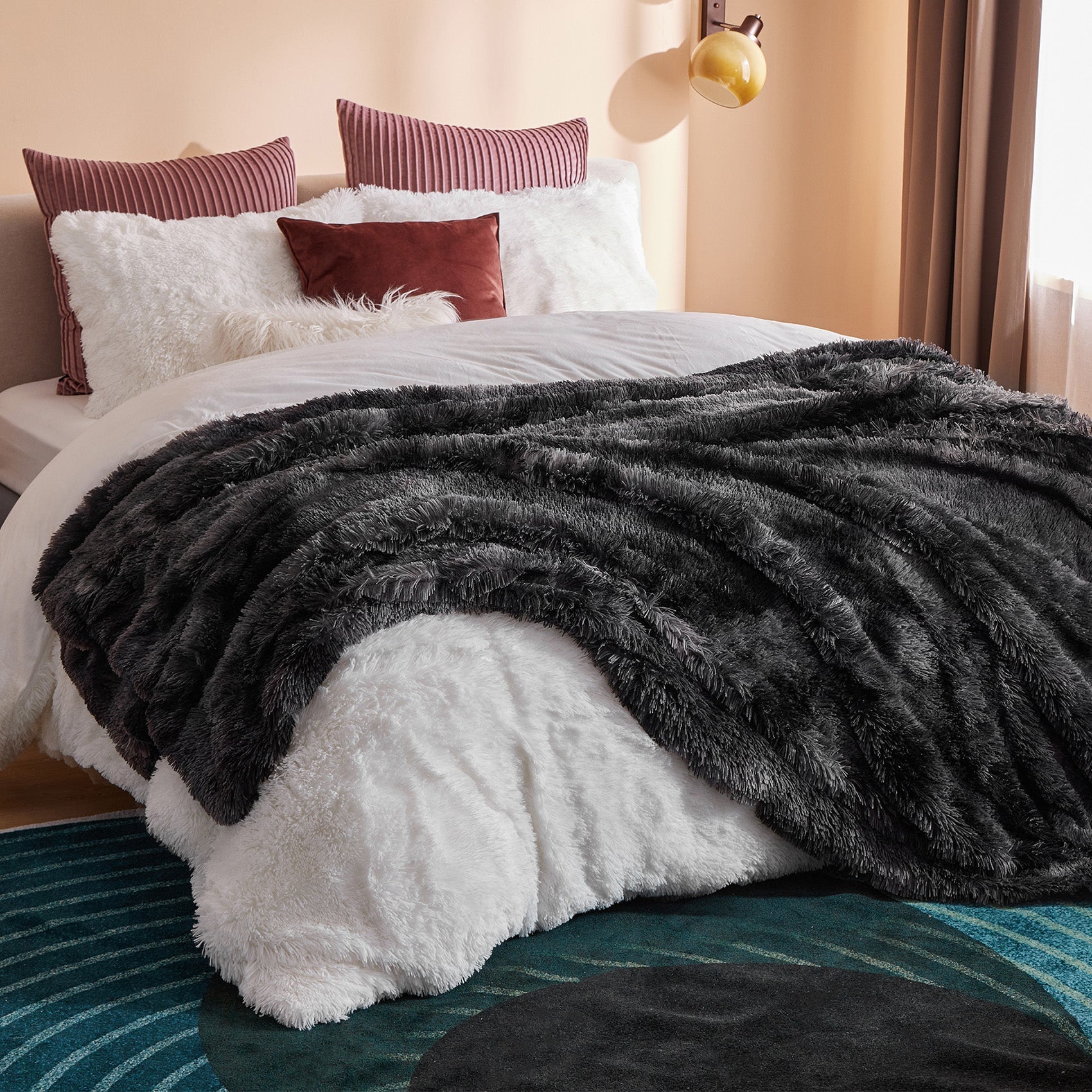 Fuzzy Faux Fur Blanket