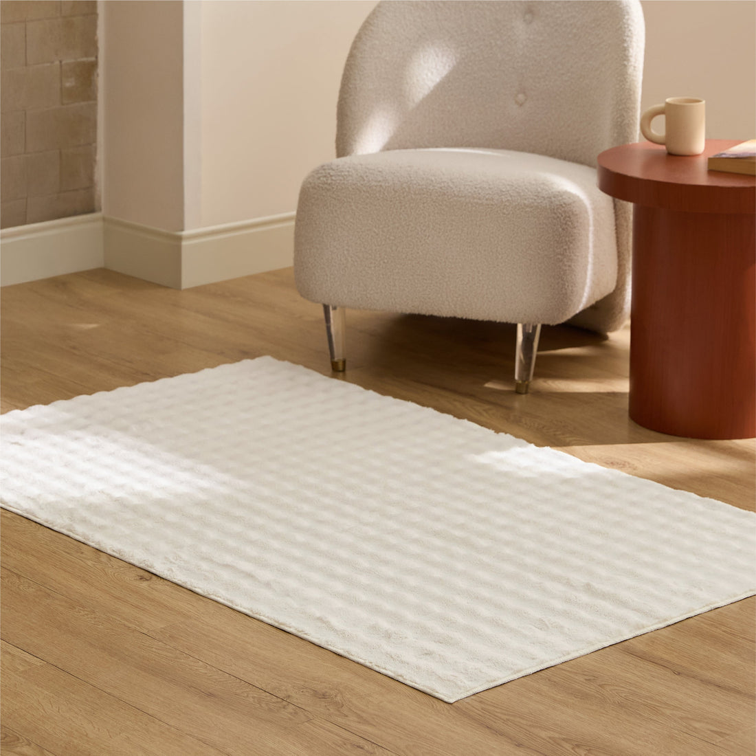 Bubble Flannel Area Rug