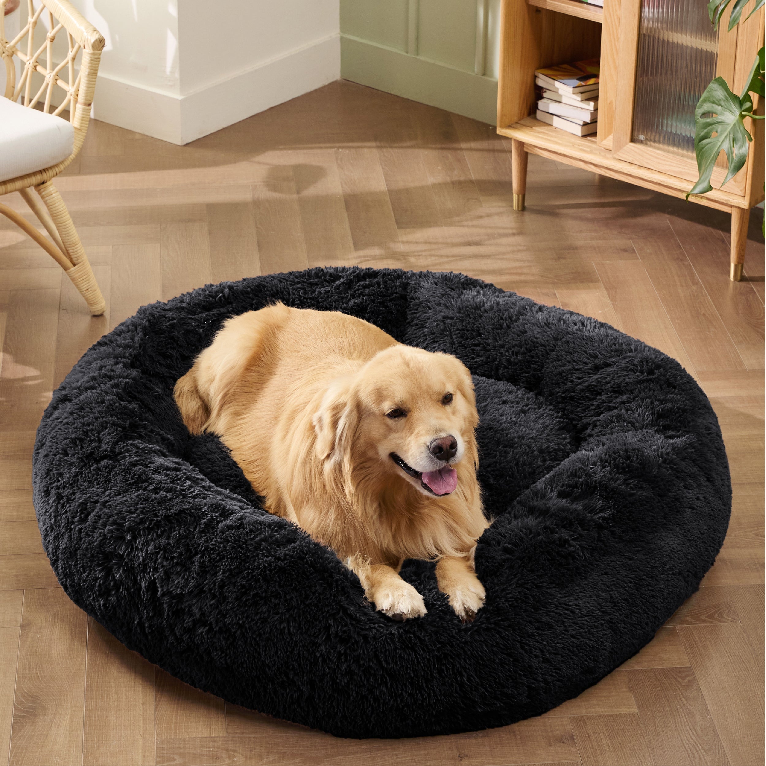 Calming Donut Bed for Dogs and Cats