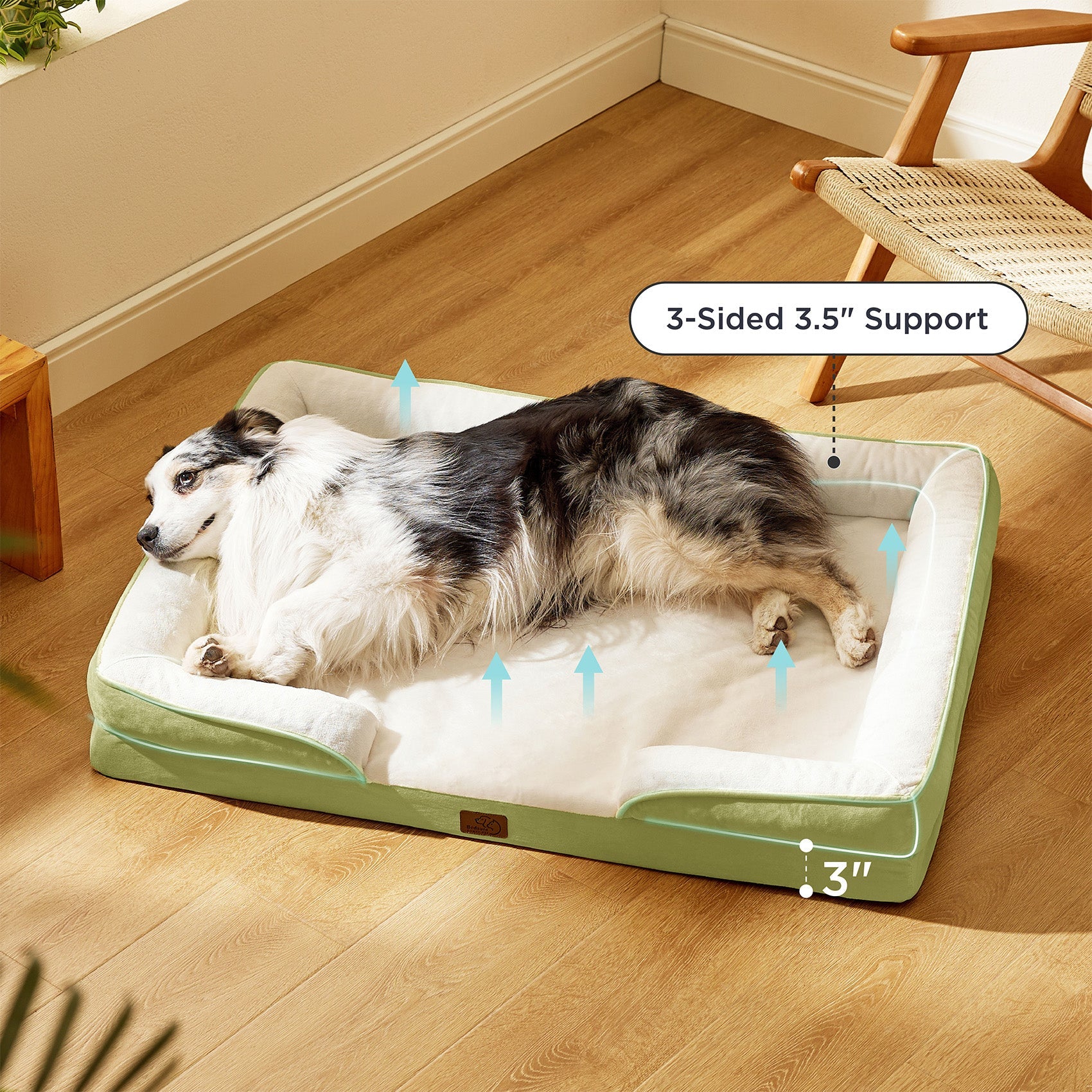 Orthopedic Flannel Dog Sofa