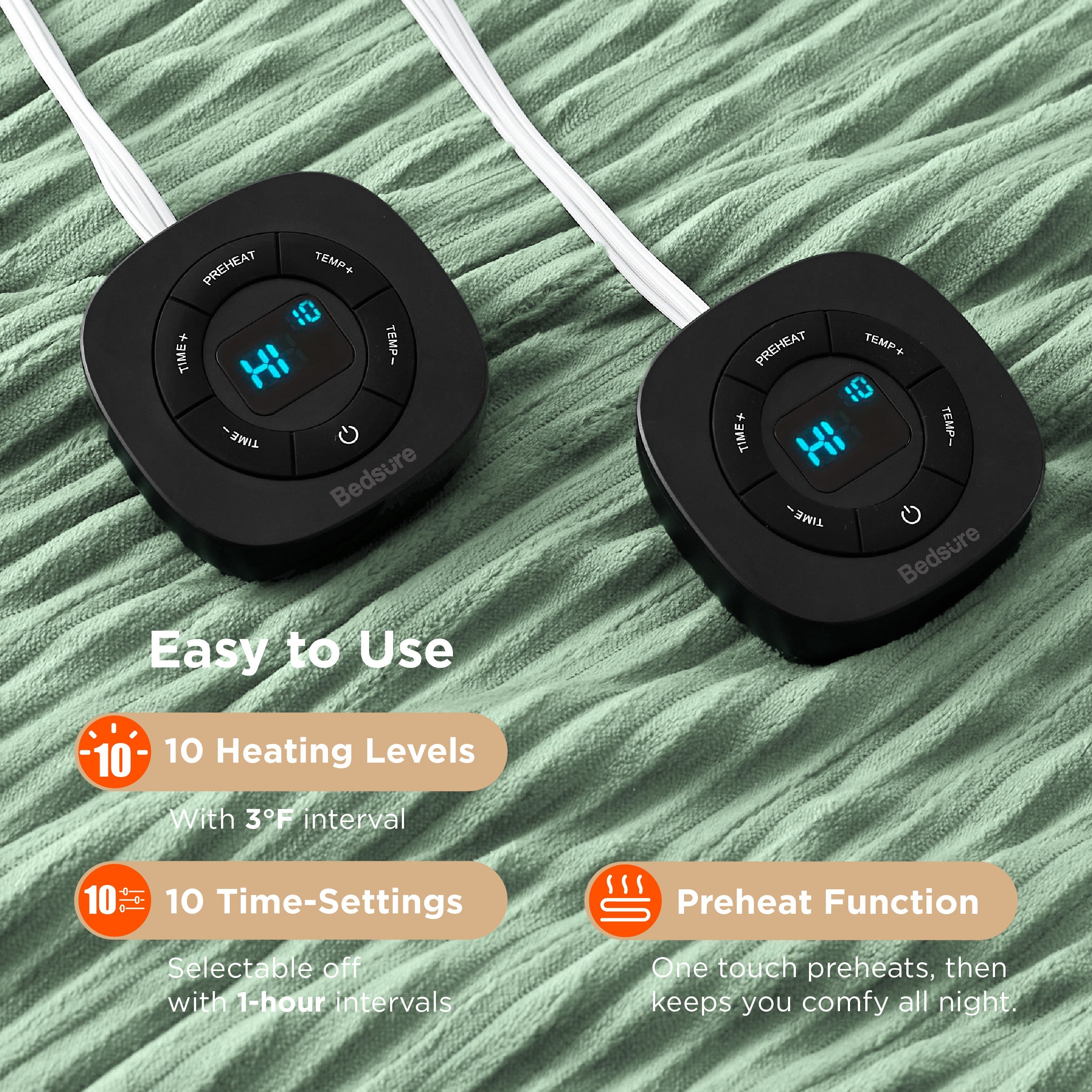 GentleSoft® Ribbed Heated Blanket