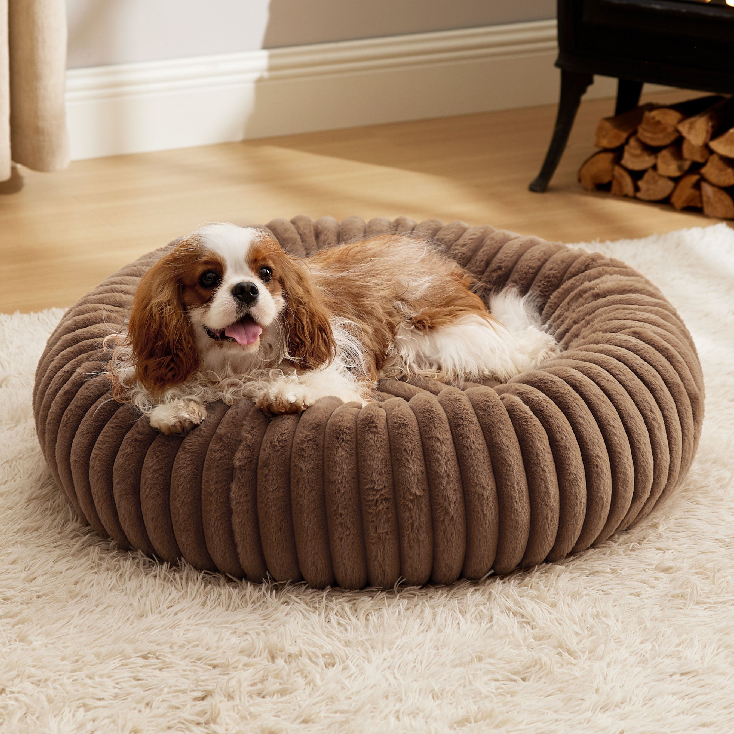 Corduroy Round Pet Bed