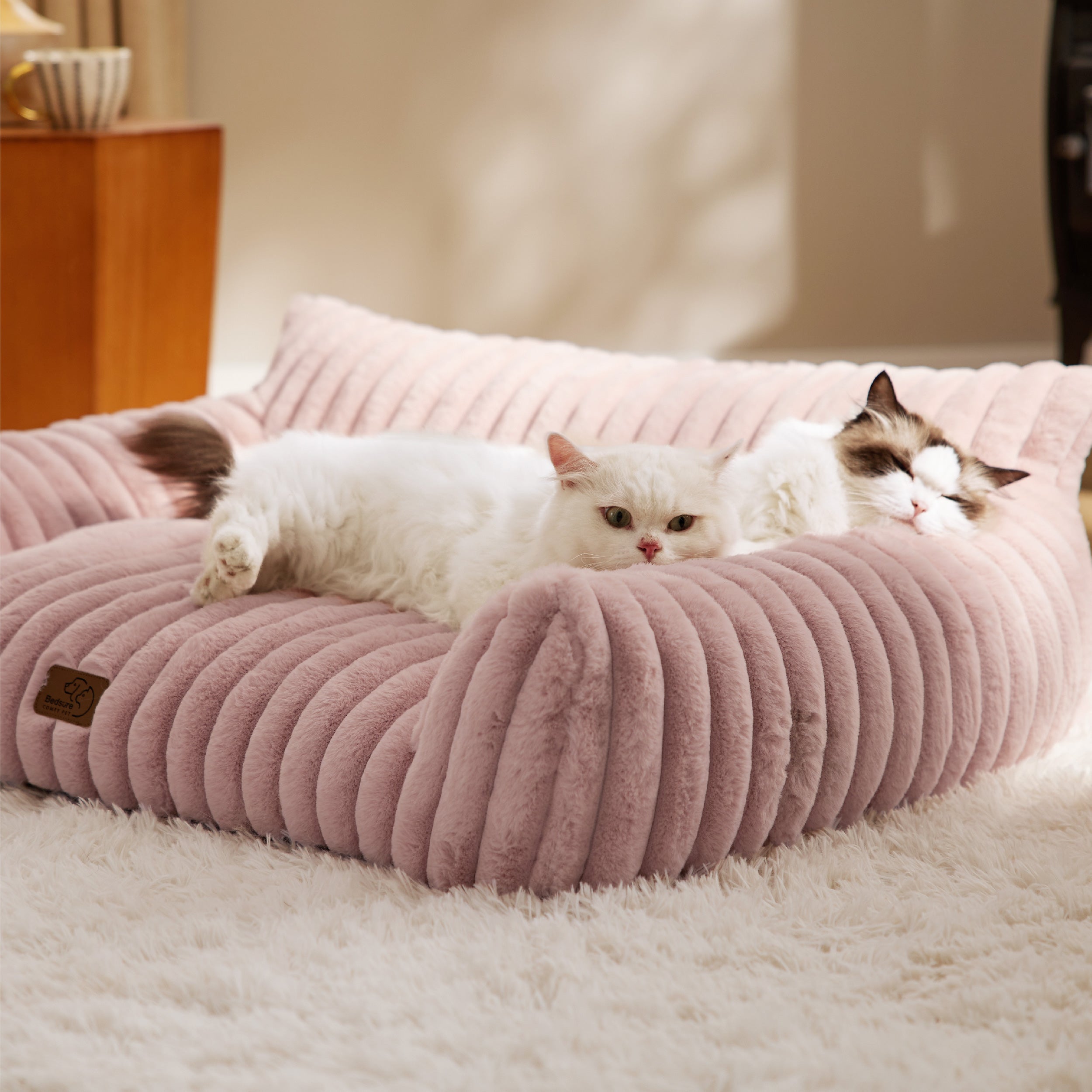 Corduroy Fleece Cat Couch