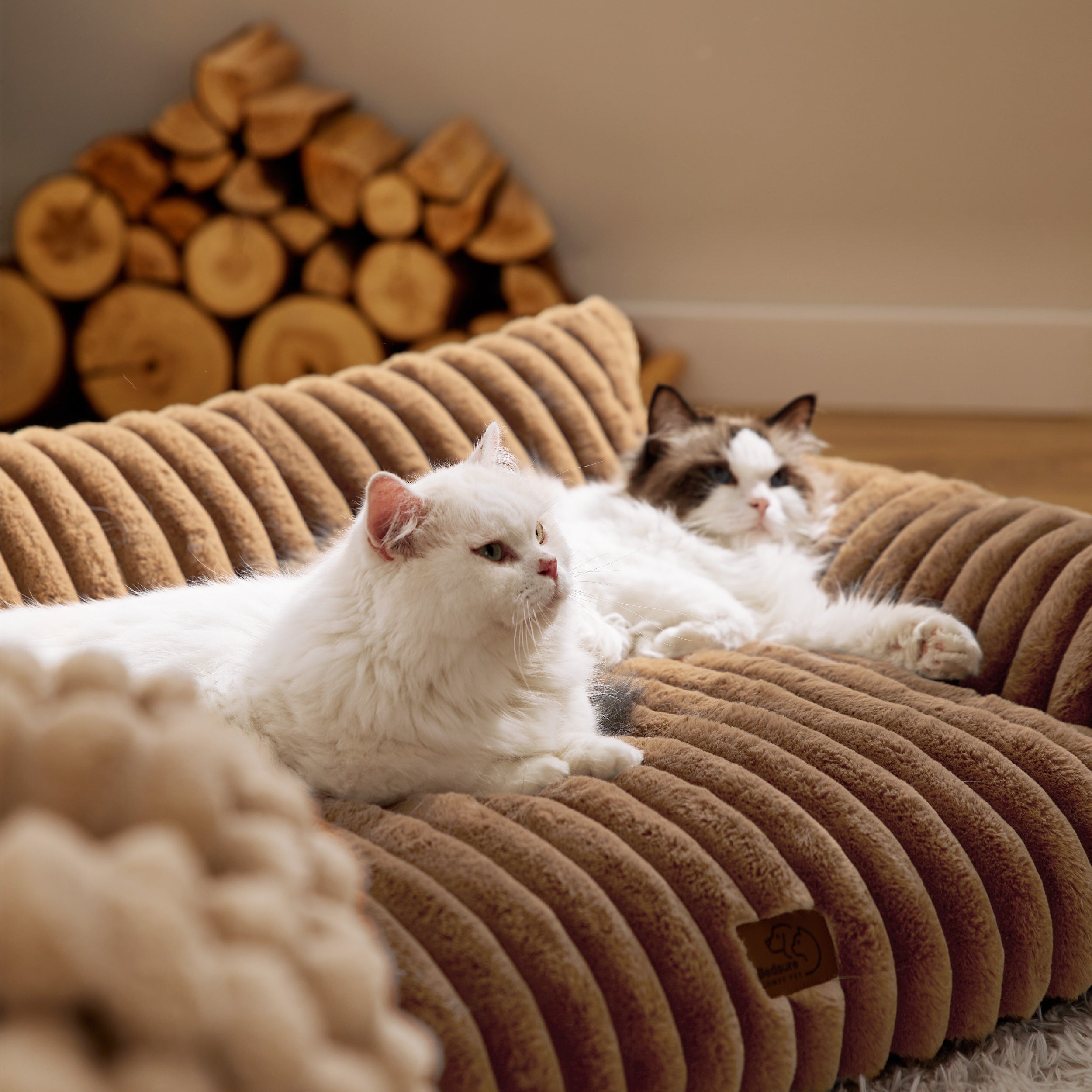 Corduroy Fleece Cat Couch