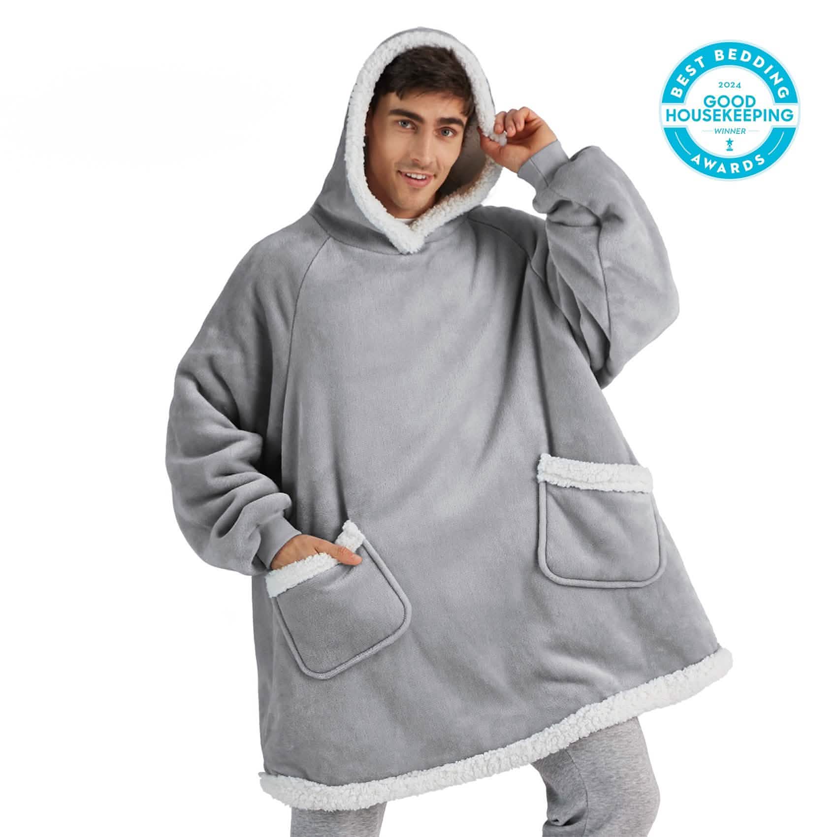 Sherpa Fleece Blanket Hoodie
