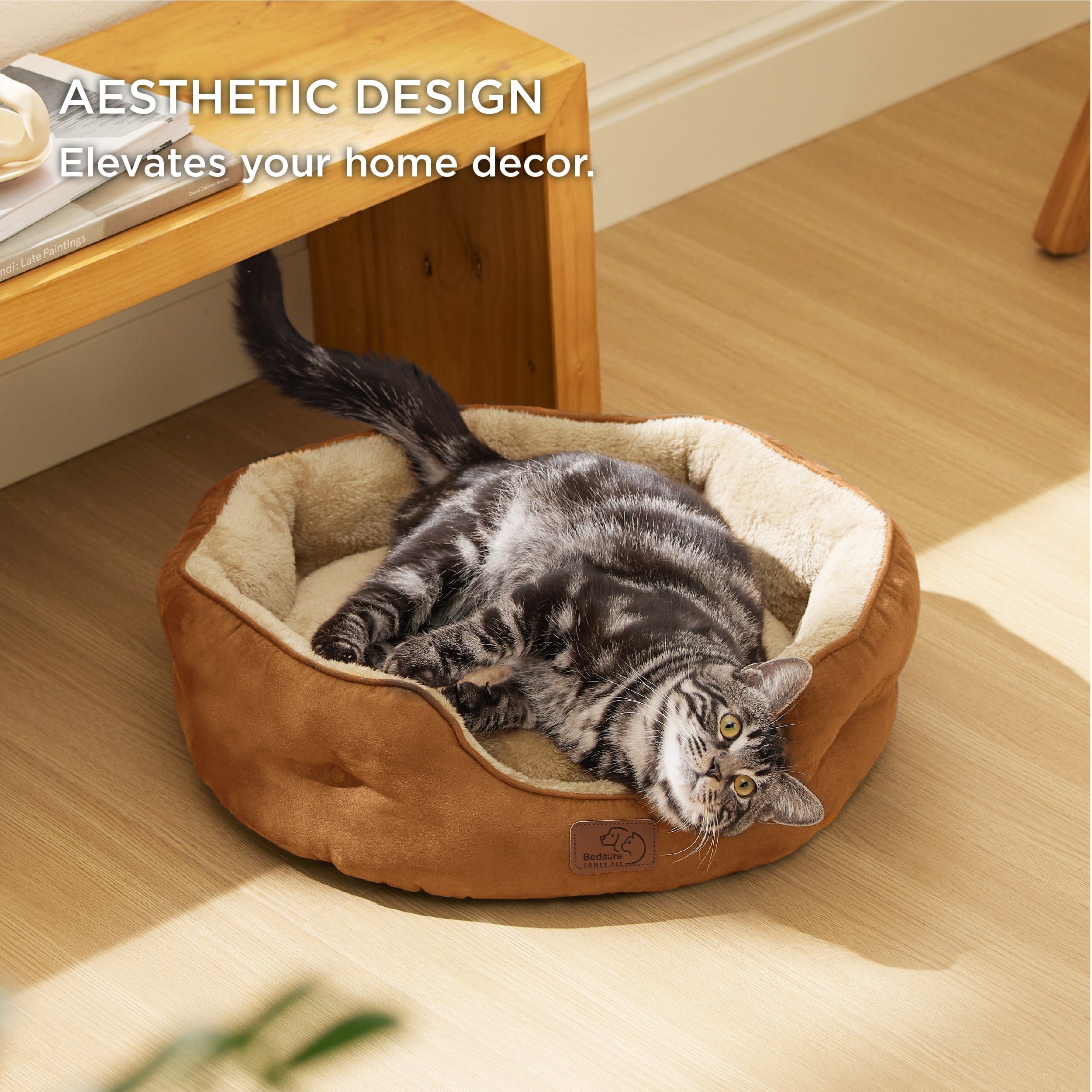 Solid Round Pet Bed