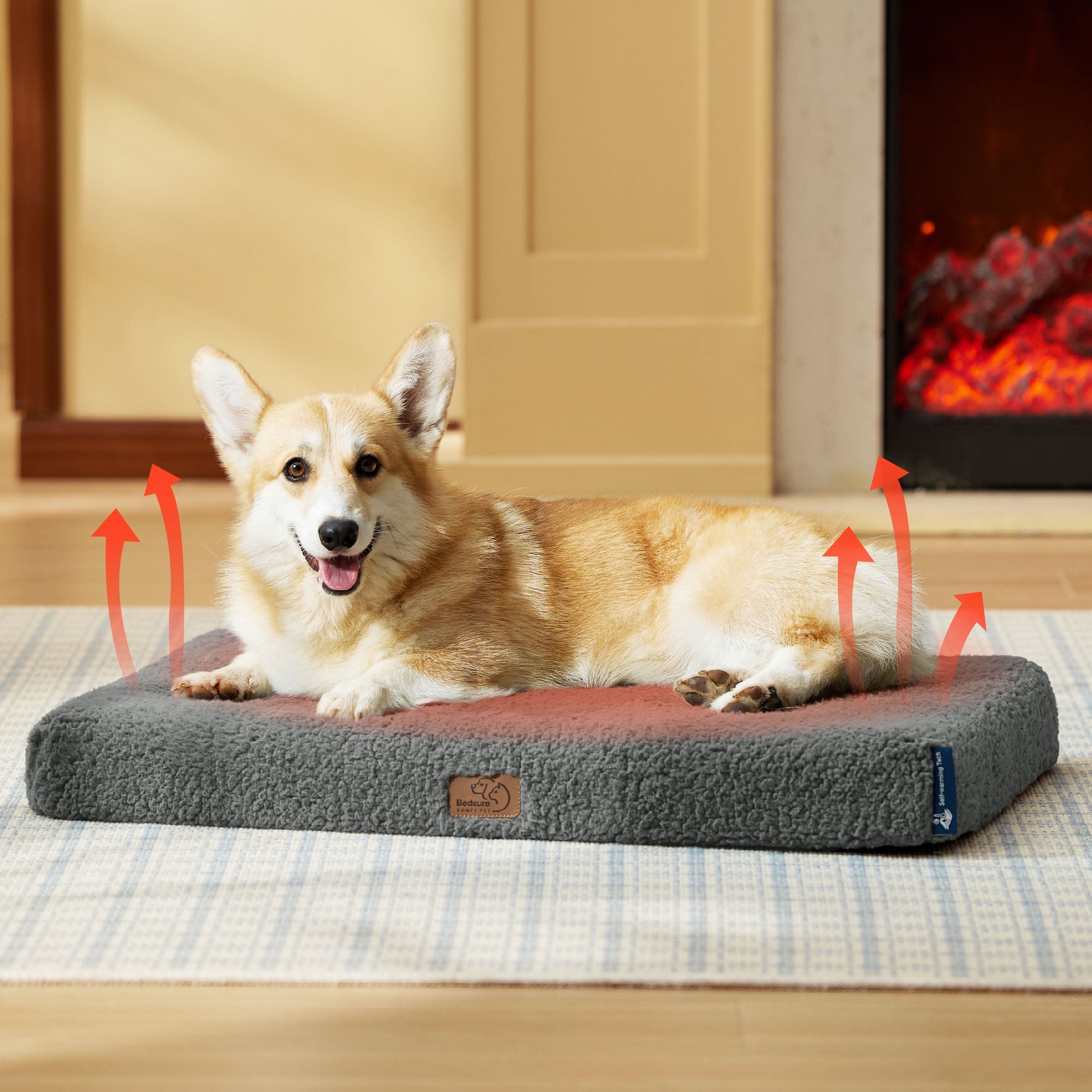Self-Warming Egg Foam Pet Mat