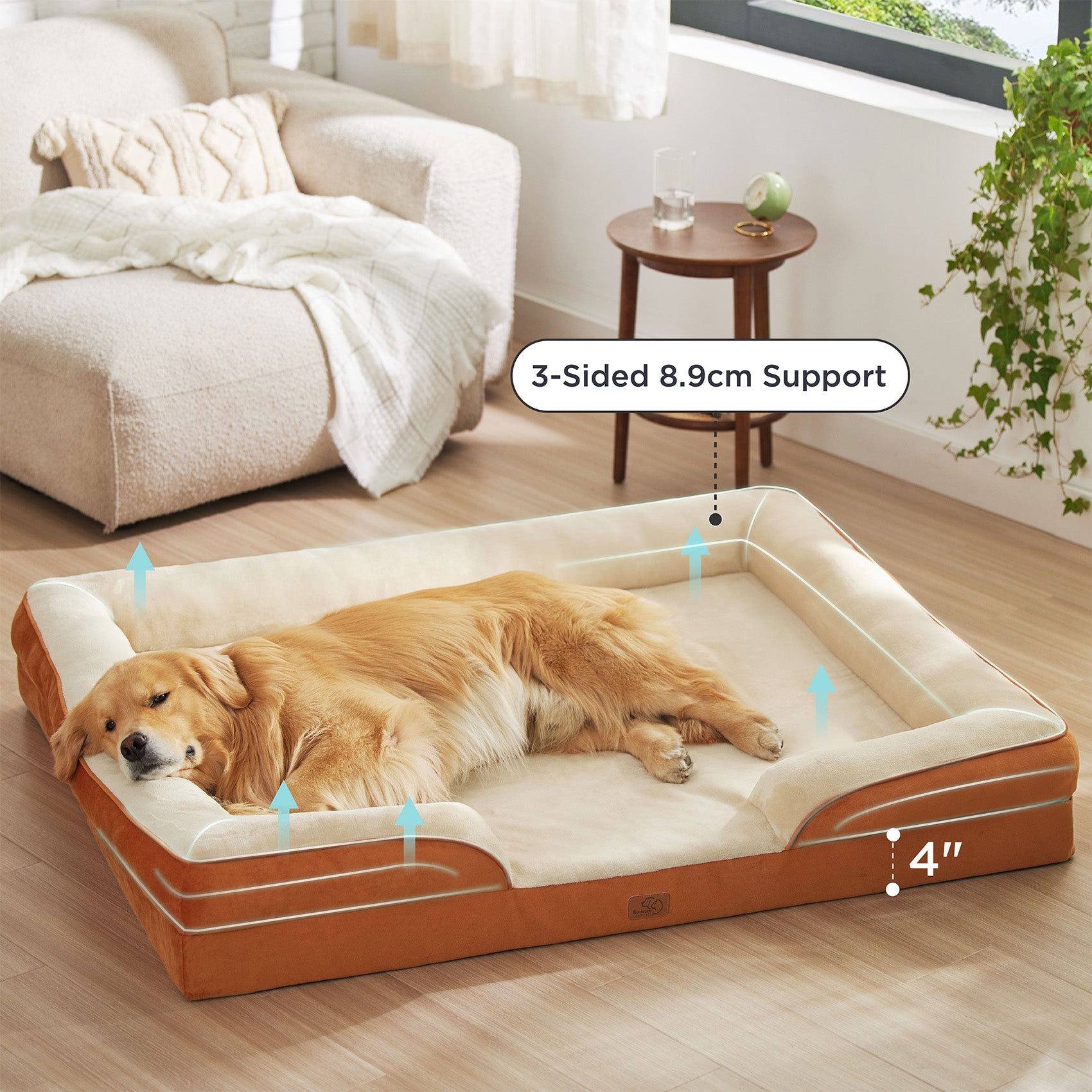 Orthopedic Flannel Dog Sofa