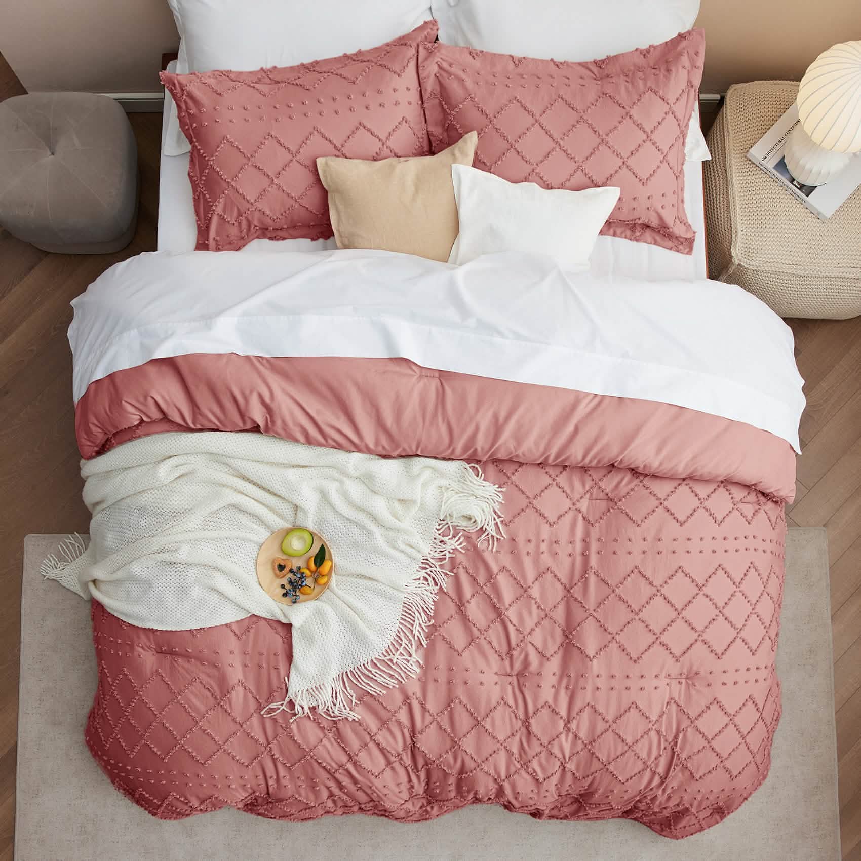 Tufted Embroidery Comforter Set