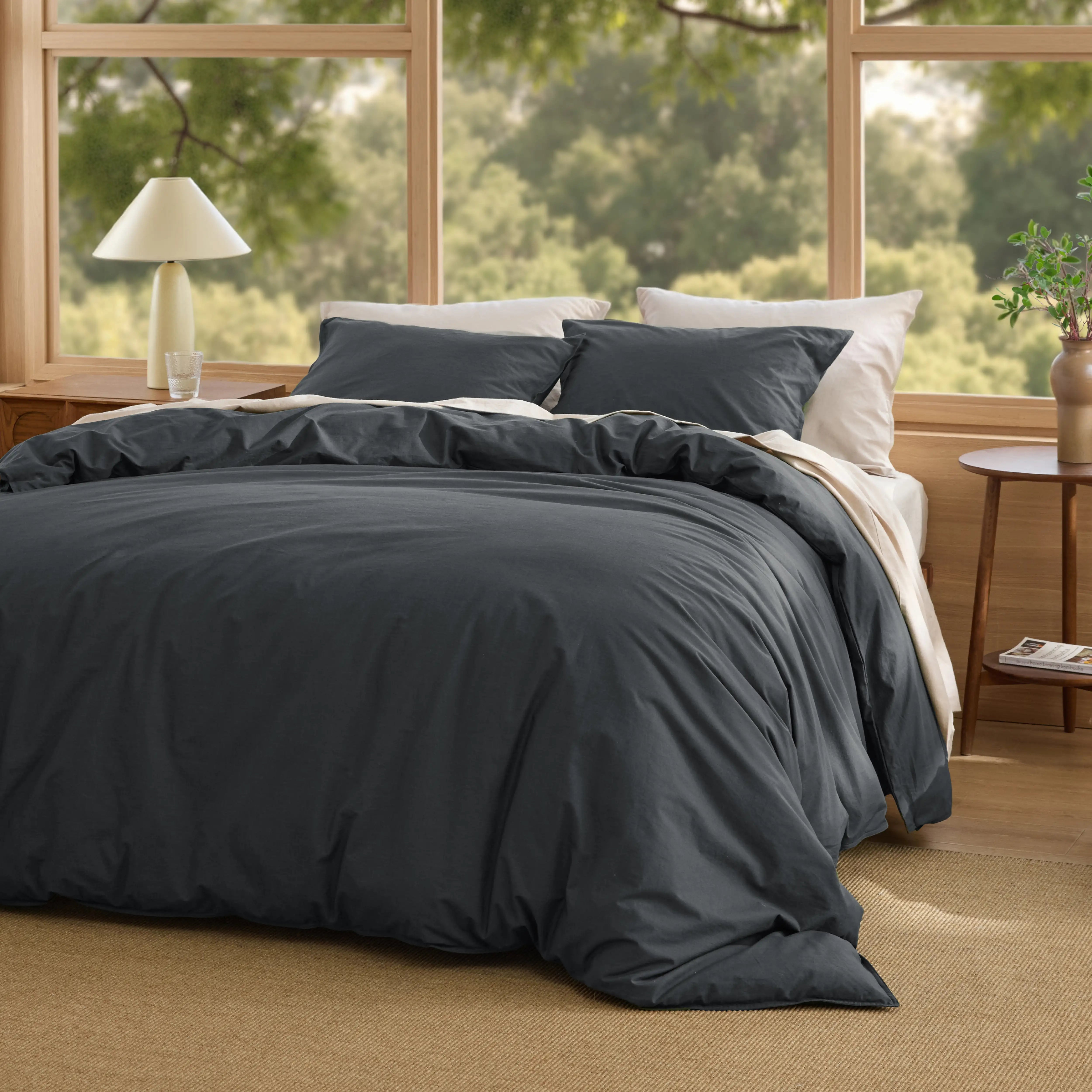 GentleSoft® Slub Cotton Duvet Cover Set