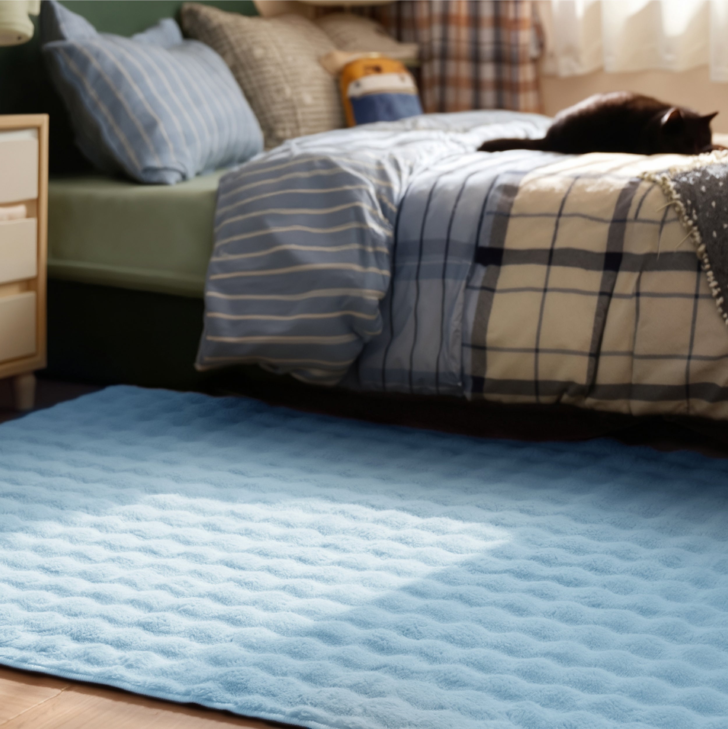 Bubble Flannel Area Rug
