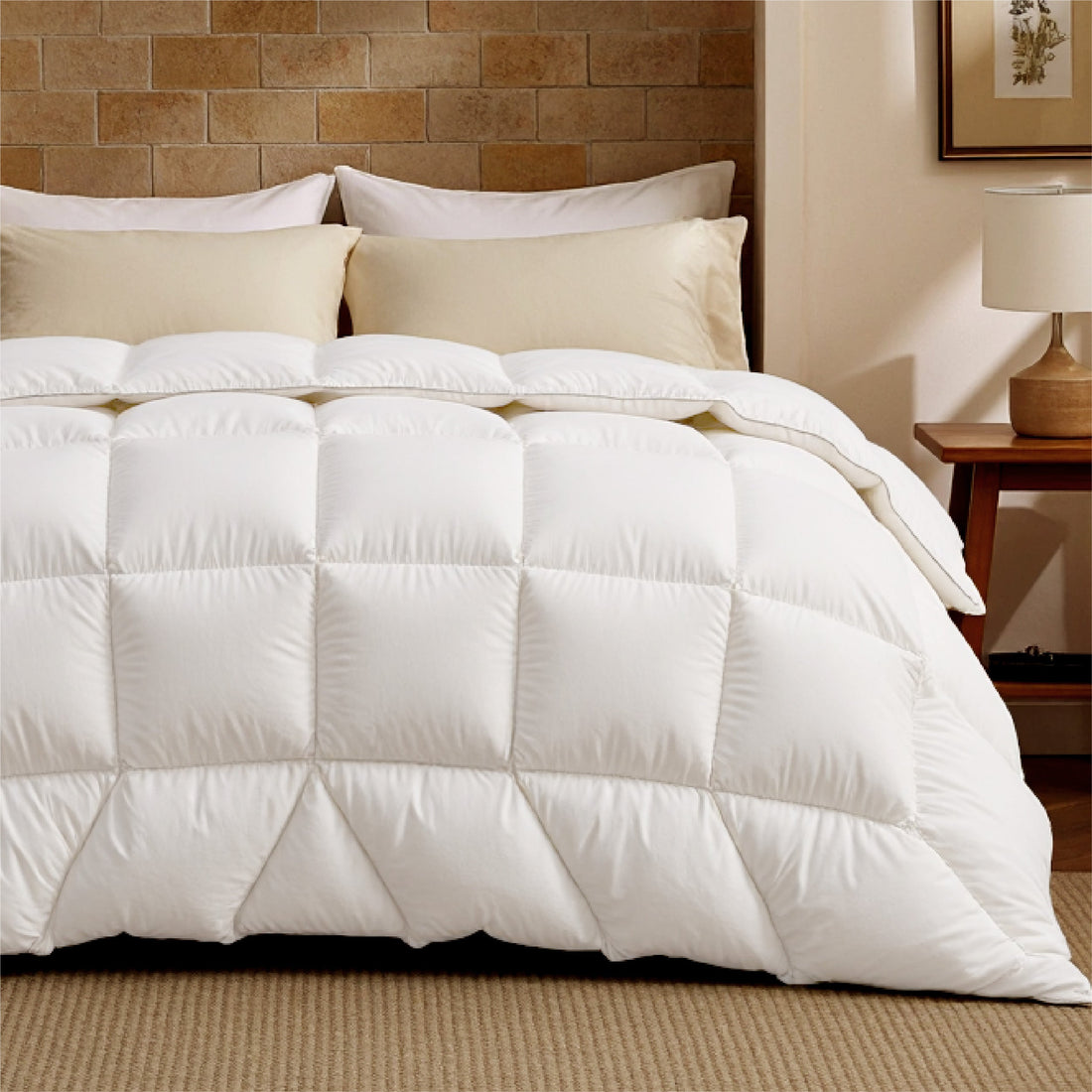 GentleSoft® White Duck Down Feather Comforter
