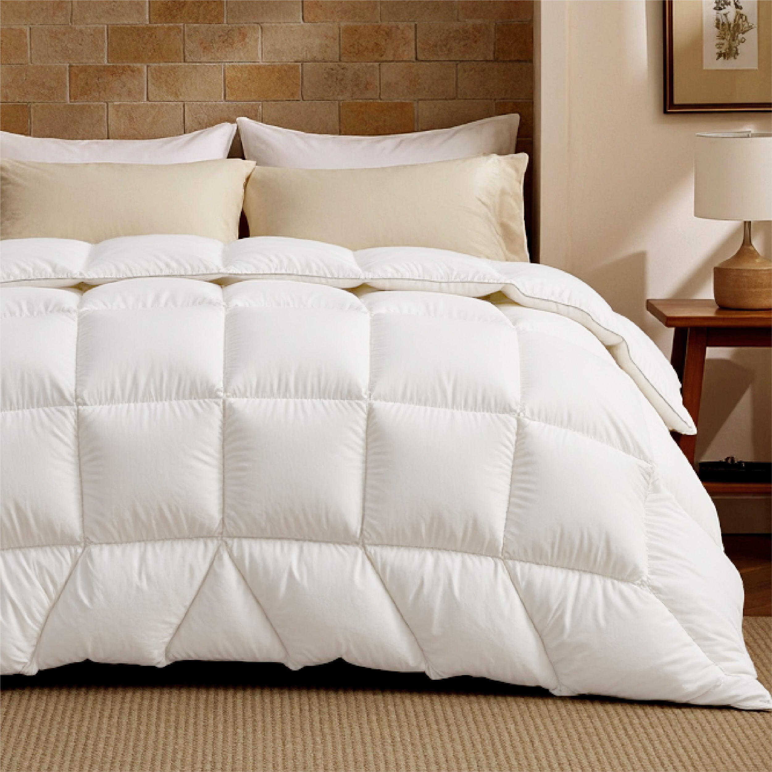 GentleSoft® White Duck Down Feather Comforter