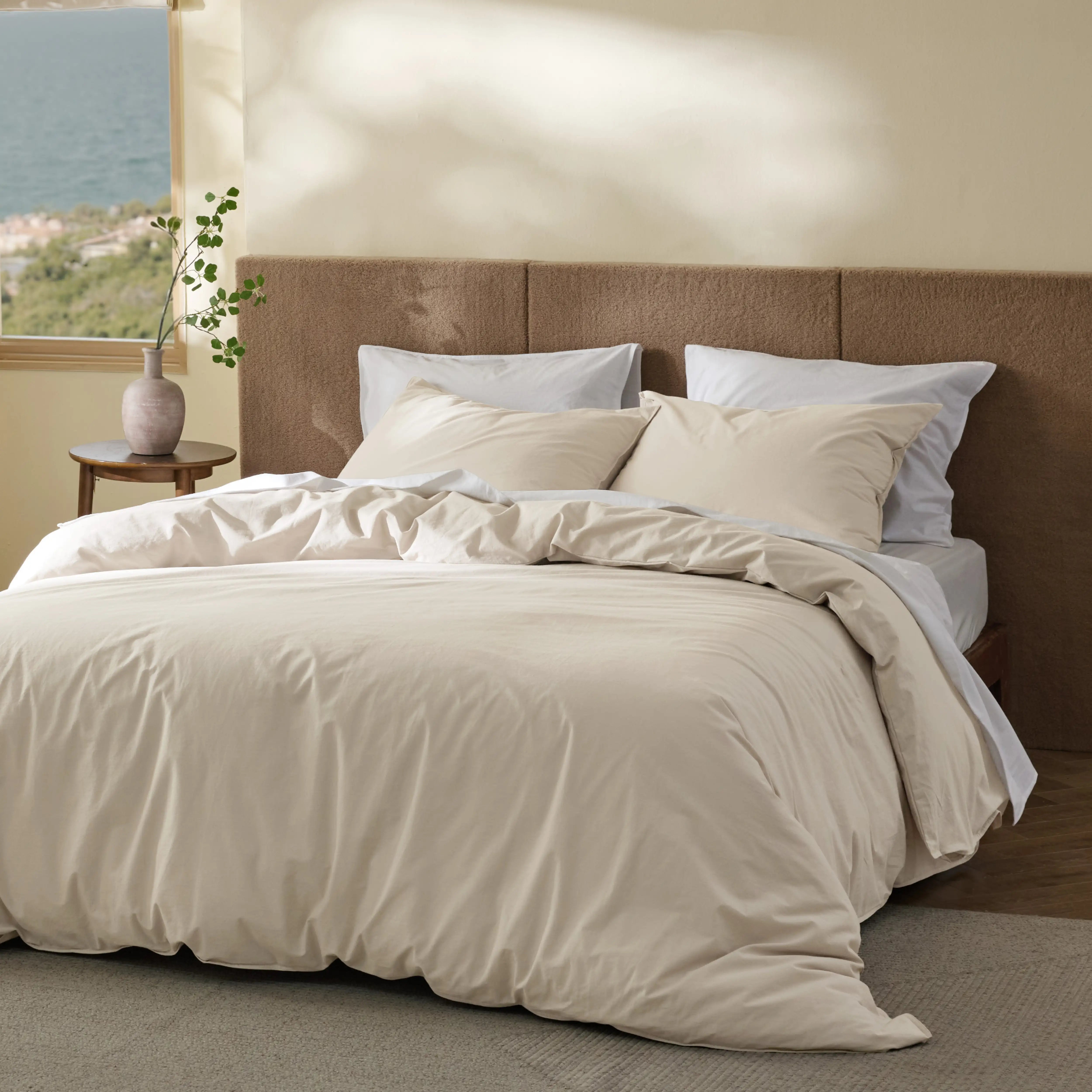 GentleSoft® Slub Cotton Duvet Cover Set