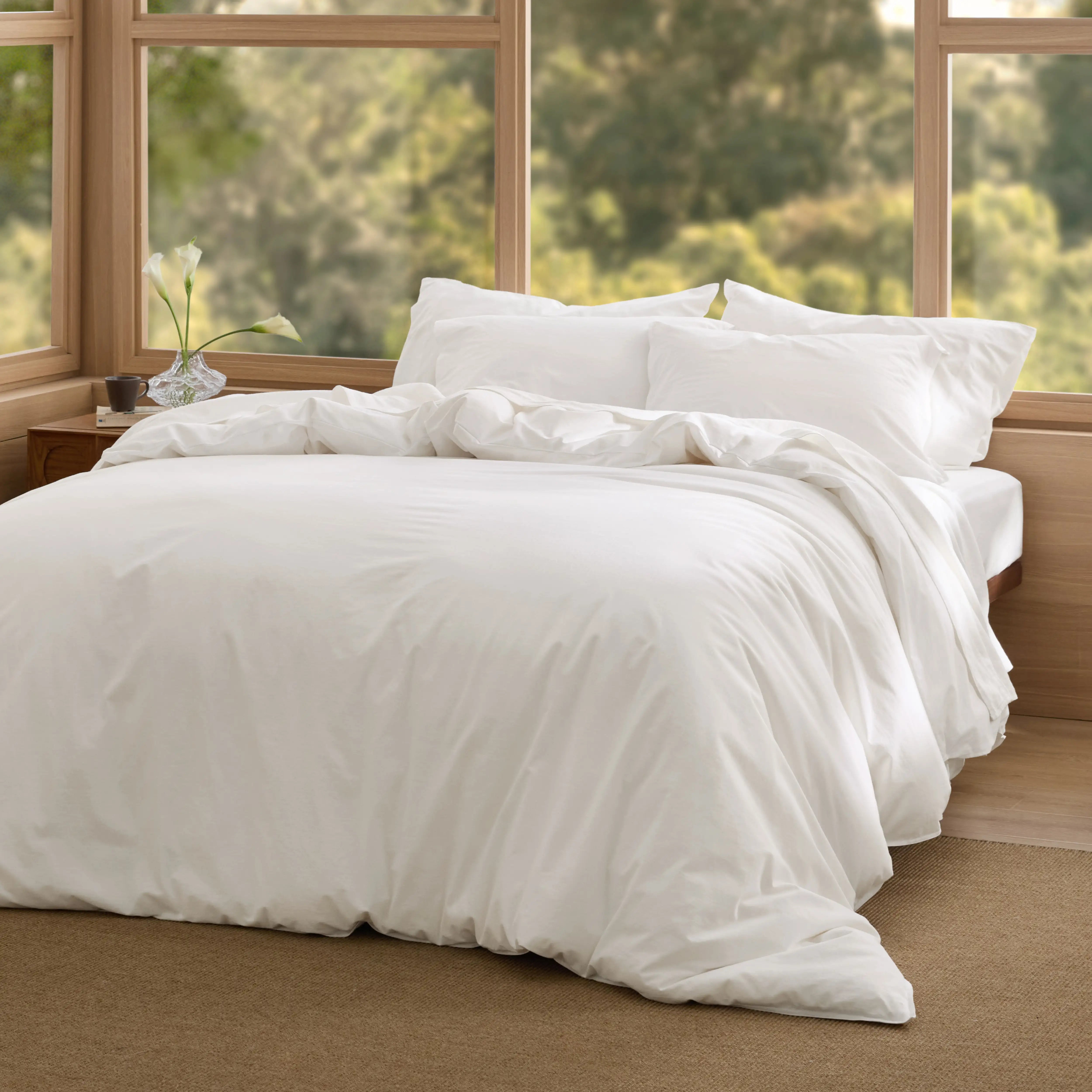 GentleSoft® Slub Cotton Duvet Cover Set